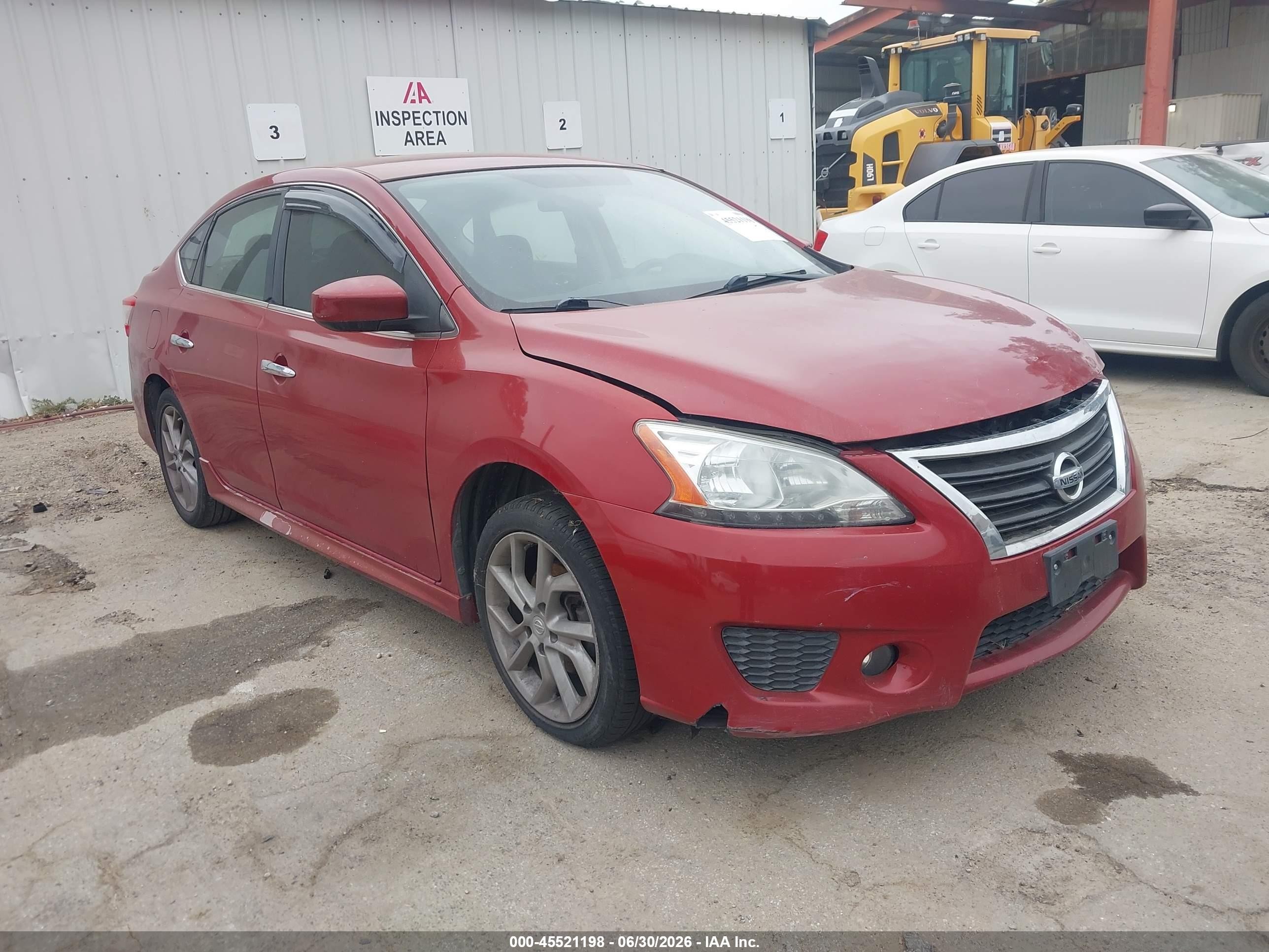 2013 Nissan Sentra Sr Red vin: 3N1AB7AP2DL737800