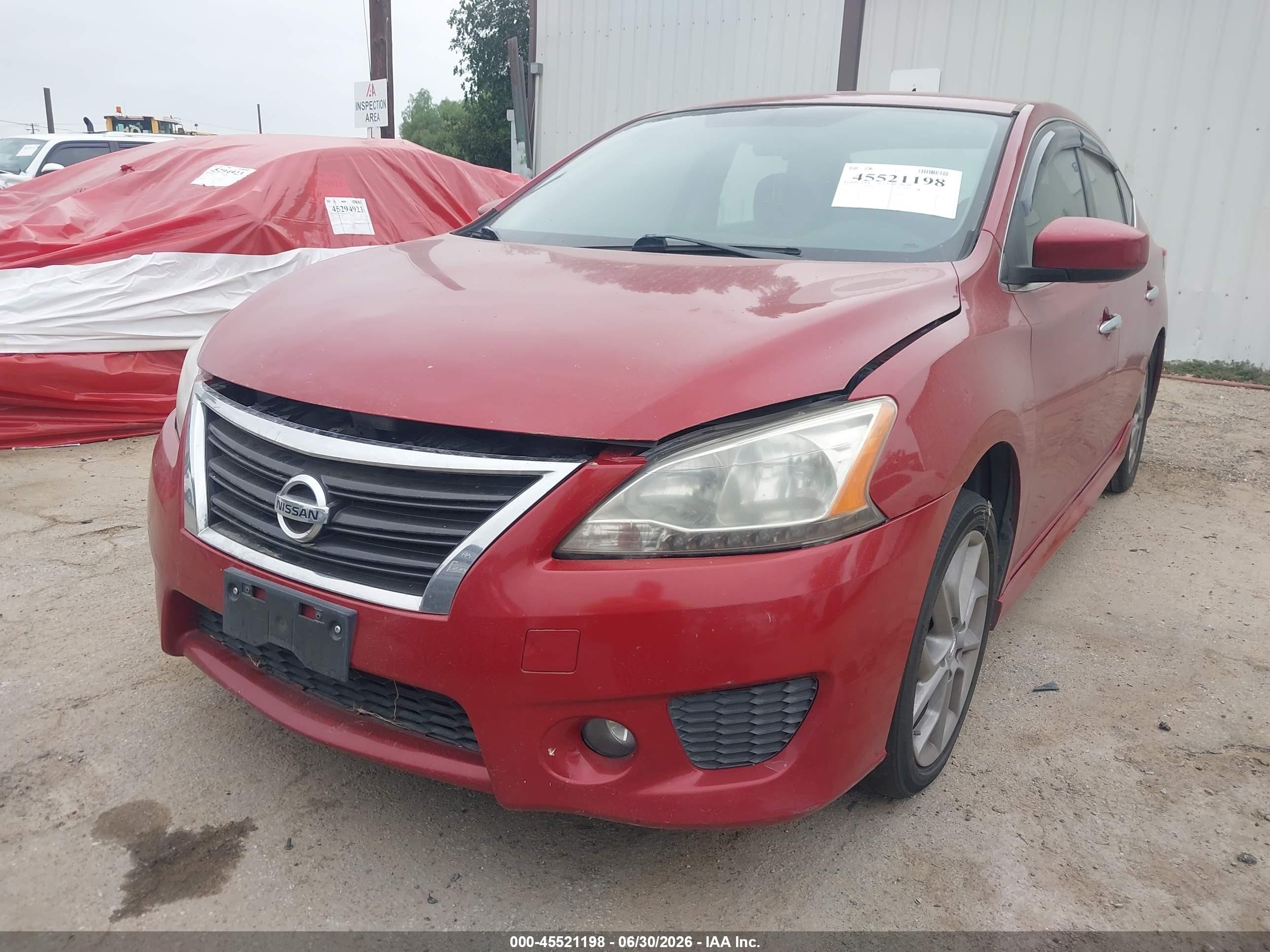 2013 Nissan Sentra Sr Red vin: 3N1AB7AP2DL737800