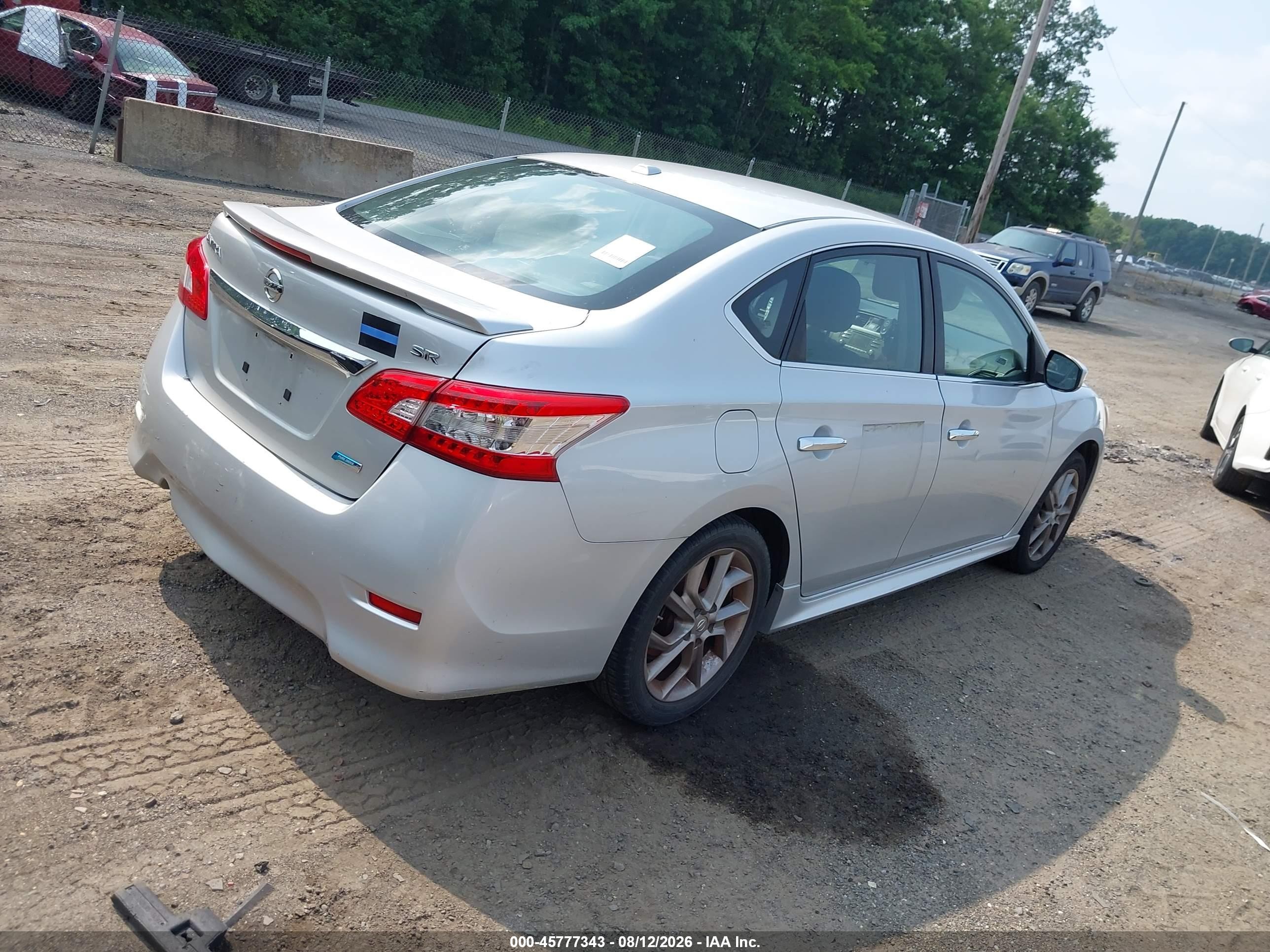 2013 Nissan Sentra Sr Gray vin: 3N1AB7AP2DL738462