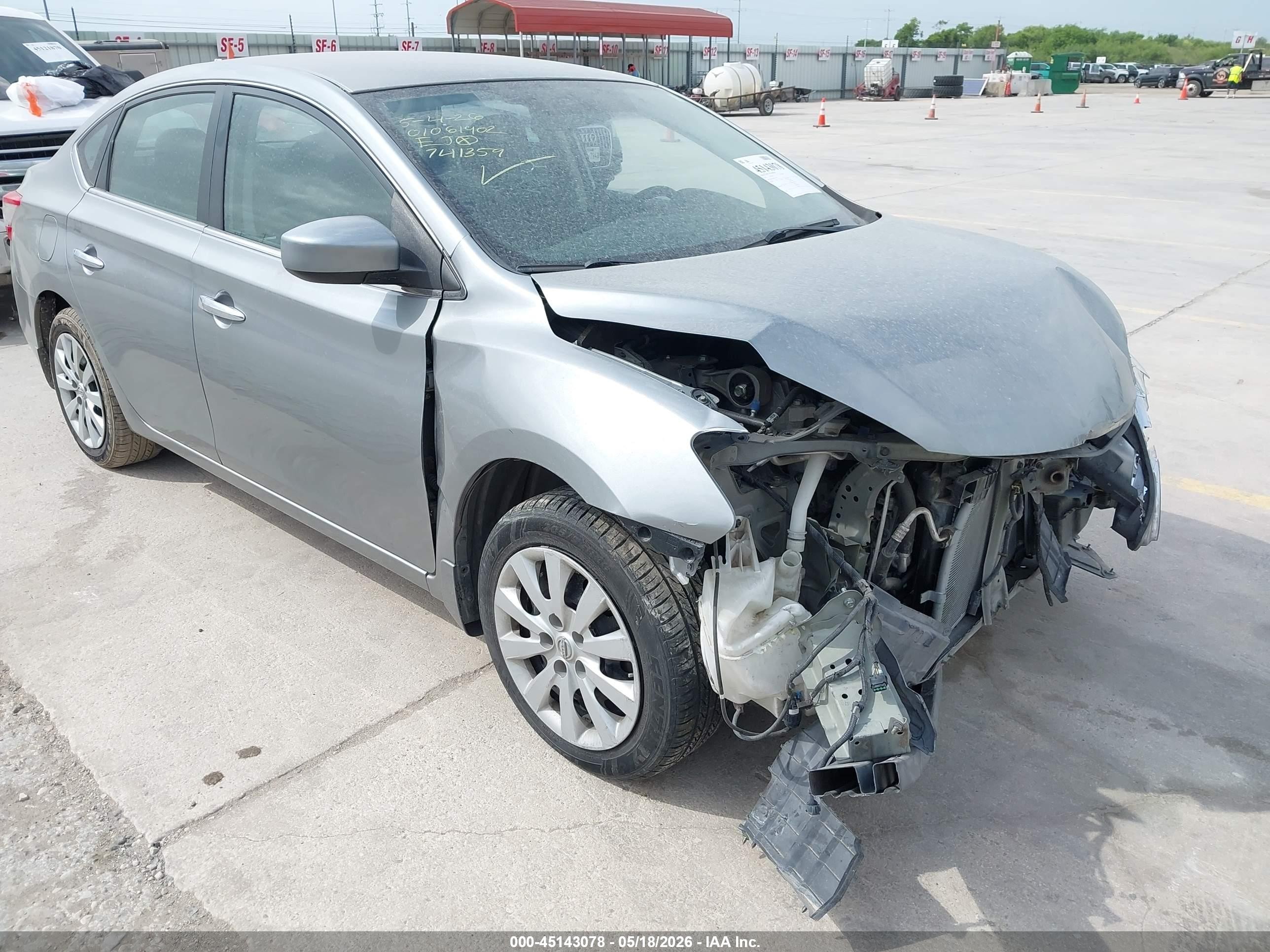 2013 Nissan Sentra S Silver vin: 3N1AB7AP2DL741359