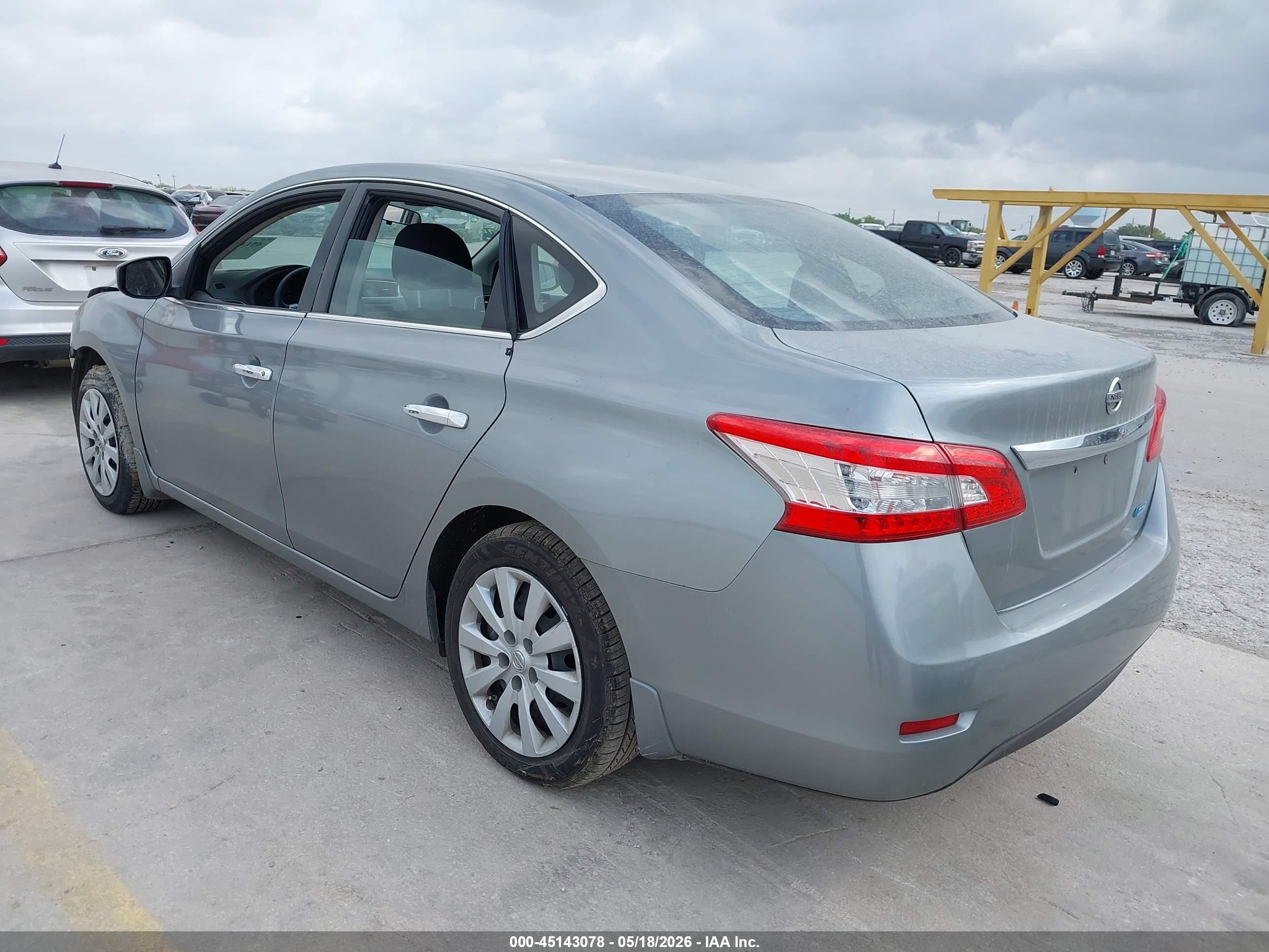 2013 Nissan Sentra S Silver vin: 3N1AB7AP2DL741359