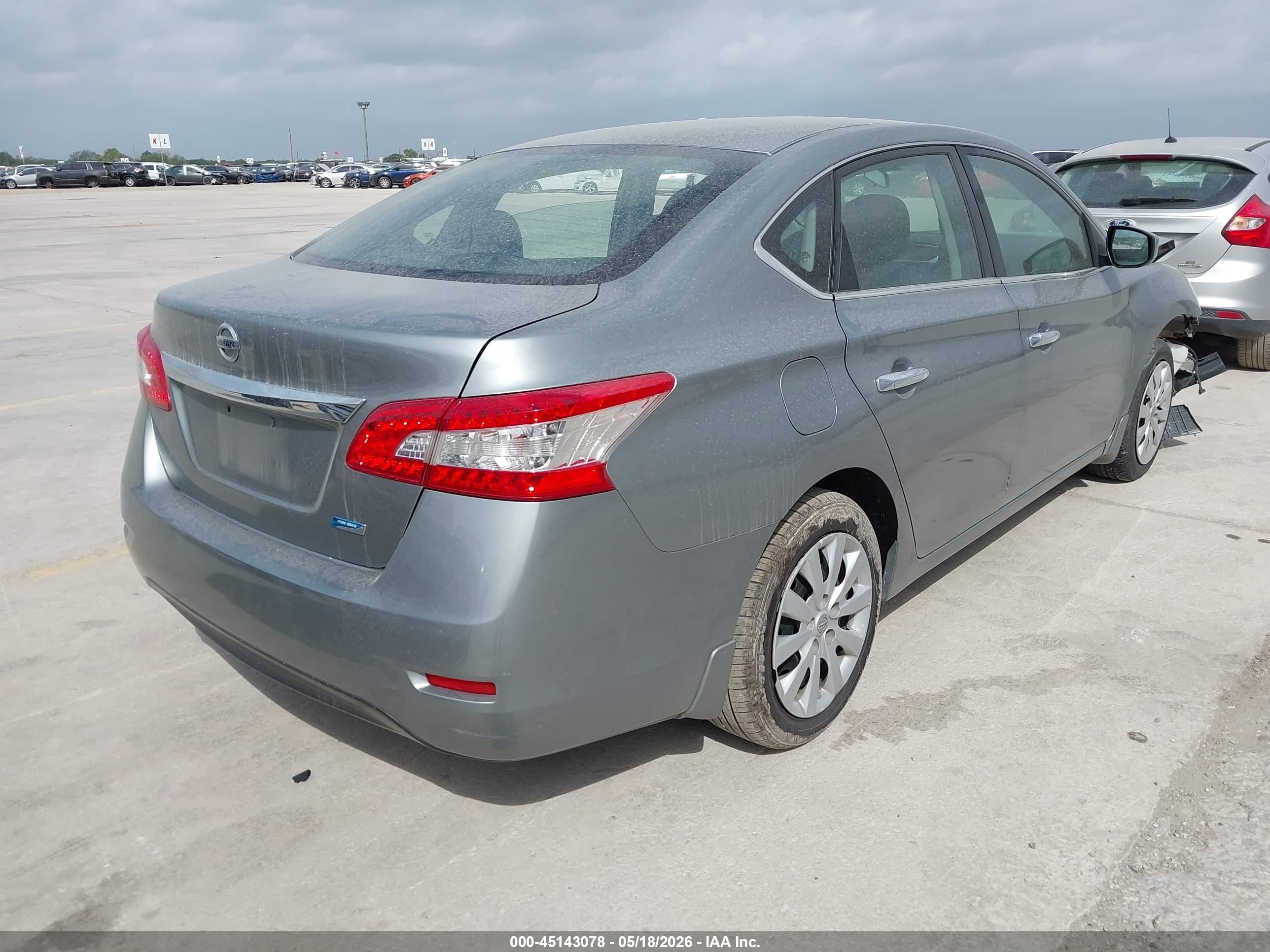 2013 Nissan Sentra S Silver vin: 3N1AB7AP2DL741359