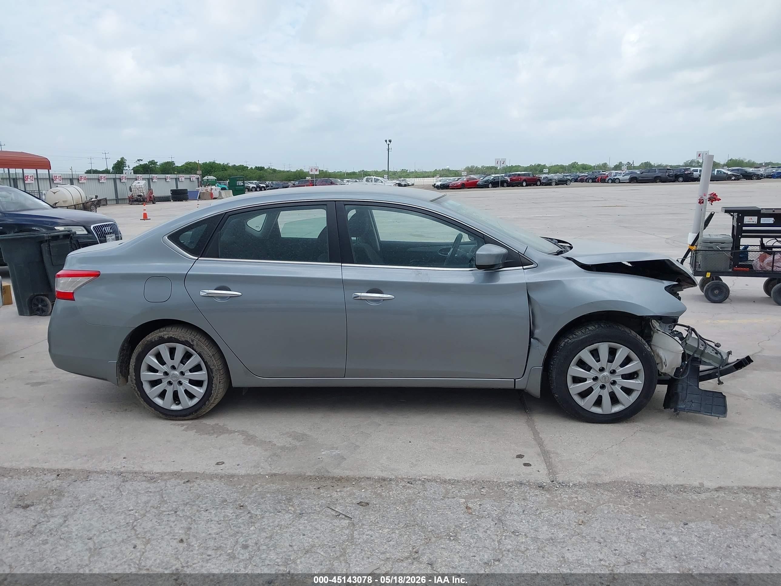 2013 Nissan Sentra S Silver vin: 3N1AB7AP2DL741359