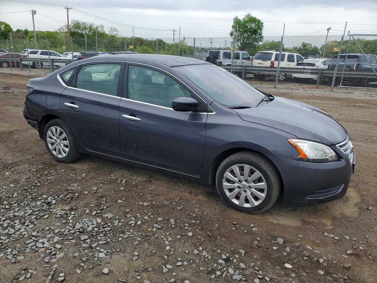 2013 Nissan Sentra S Gray vin: 3N1AB7AP2DL745993