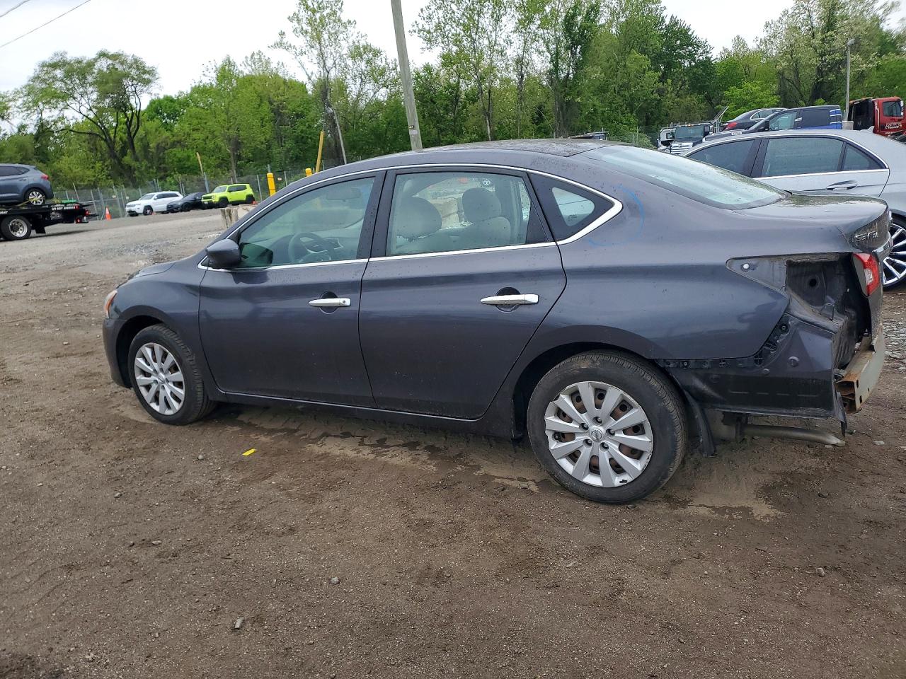 2013 Nissan Sentra S Gray vin: 3N1AB7AP2DL745993
