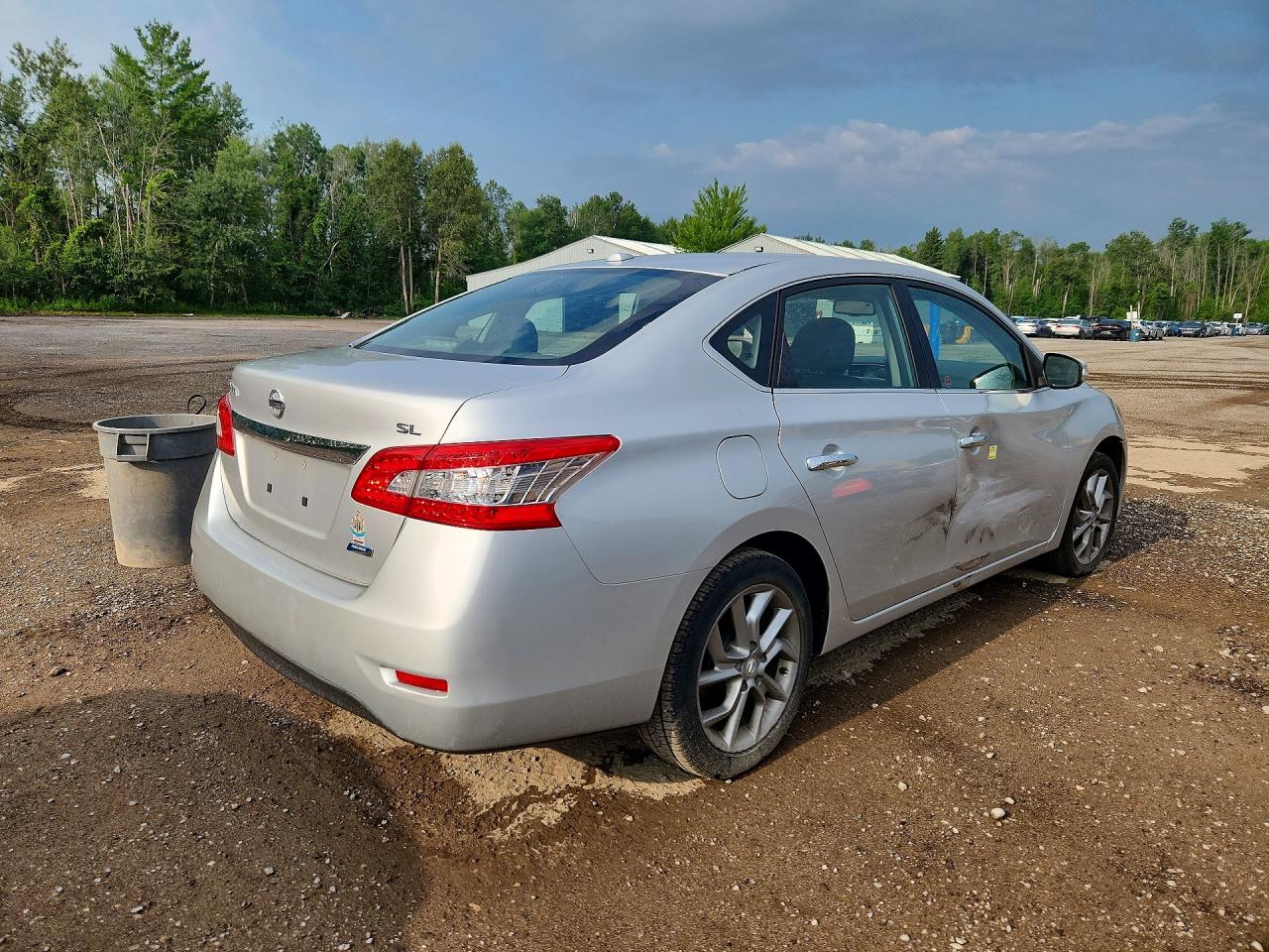 2013 Nissan Sentra S Silver vin: 3N1AB7AP2DL748442