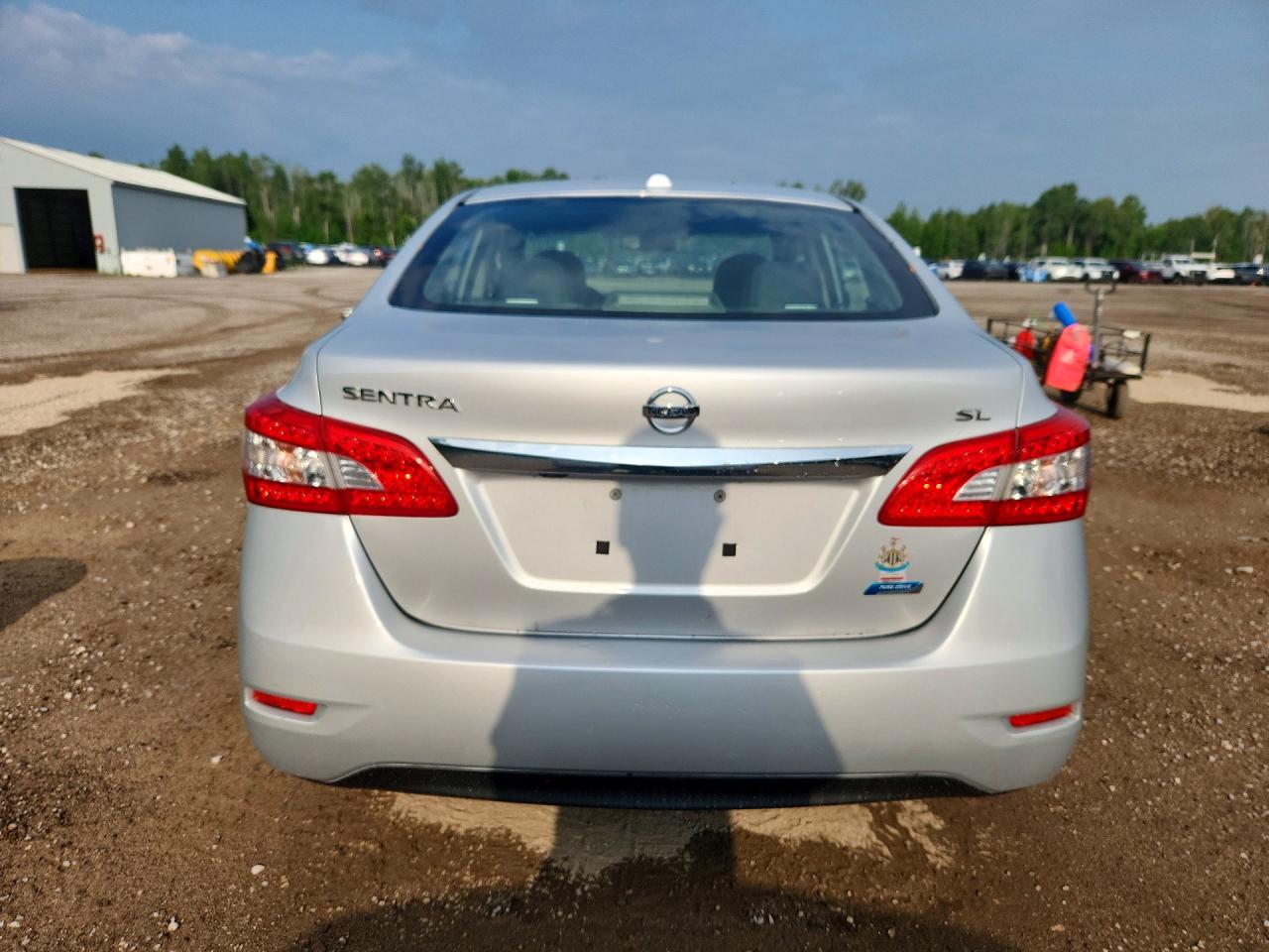 2013 Nissan Sentra S Silver vin: 3N1AB7AP2DL748442