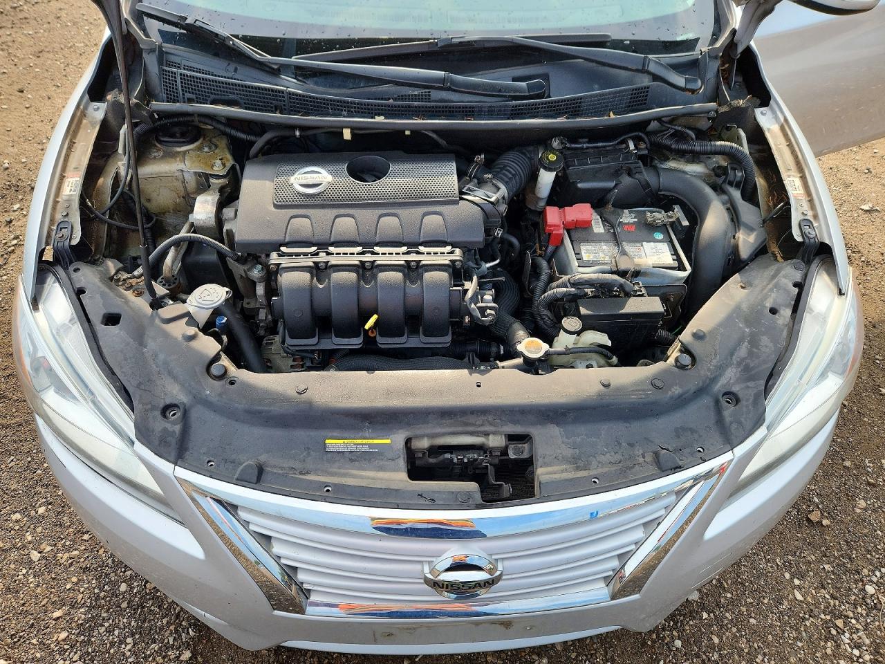 2013 Nissan Sentra S Silver vin: 3N1AB7AP2DL748442