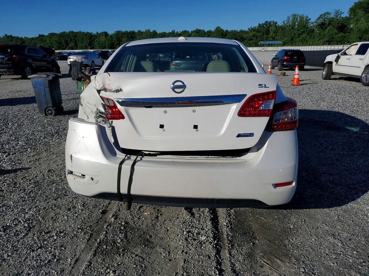2013 Nissan Sentra S White vin: 3N1AB7AP2DL751177