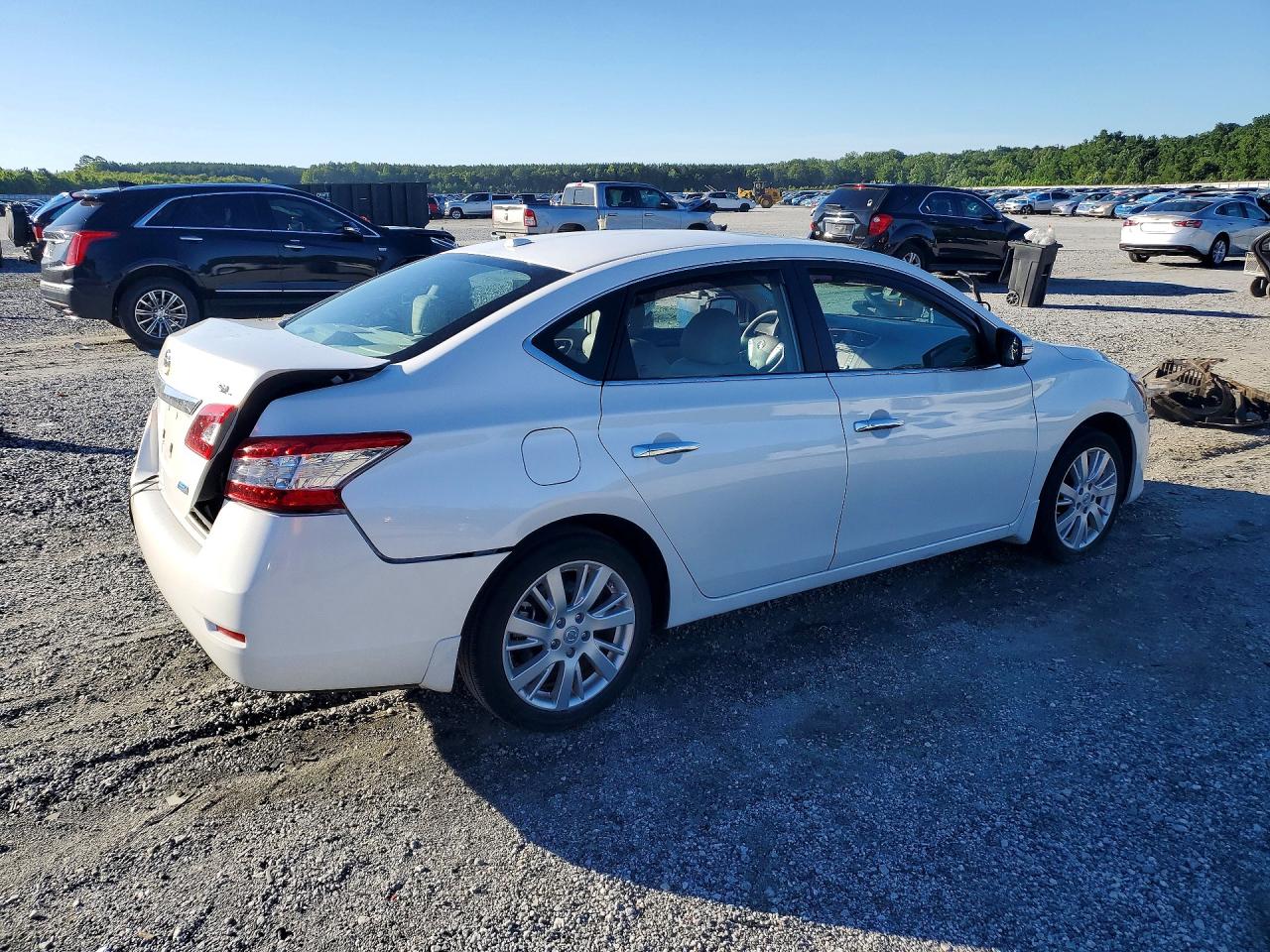 2013 Nissan Sentra S White vin: 3N1AB7AP2DL751177