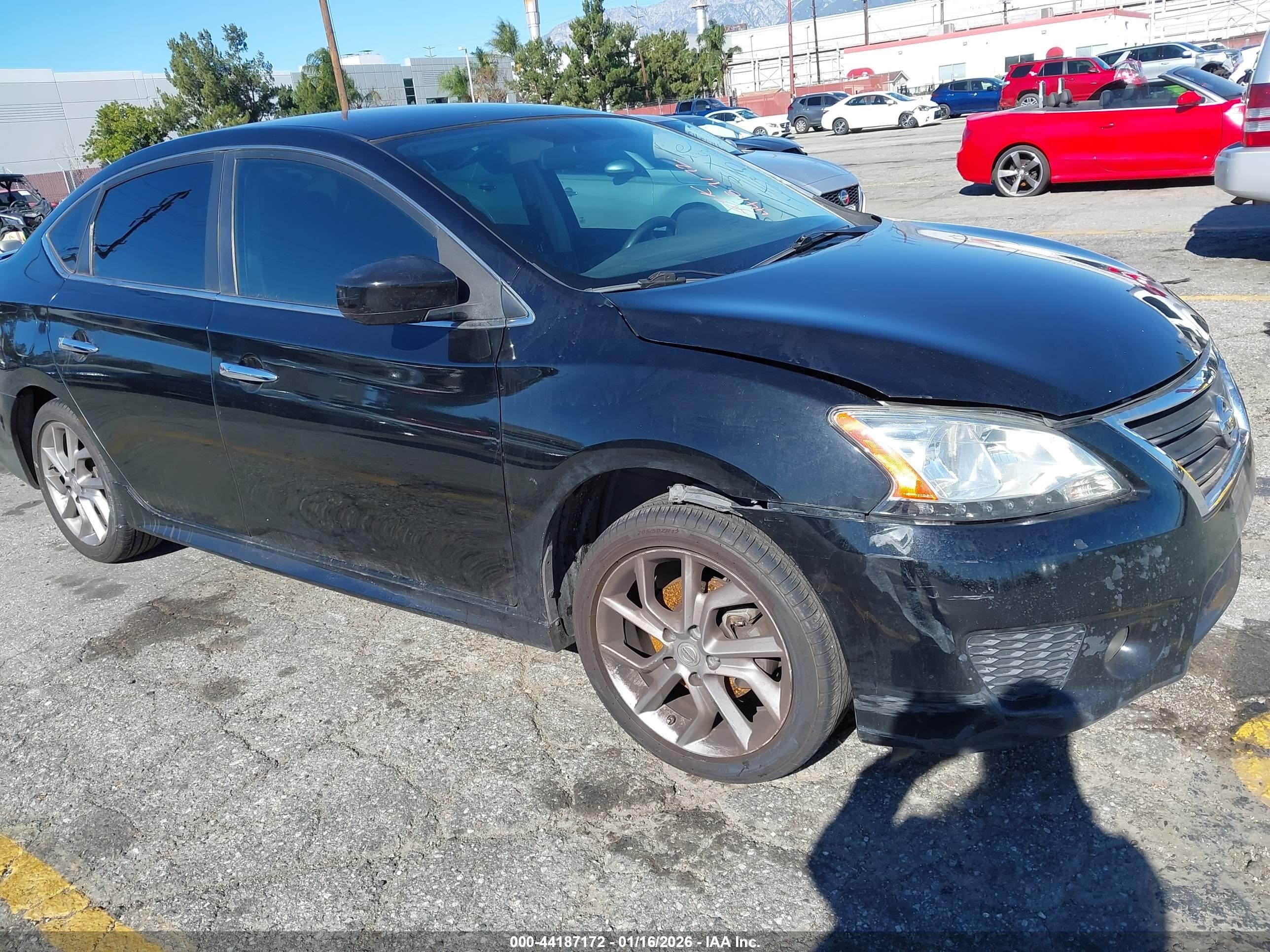 2013 Nissan Sentra Sr Black vin: 3N1AB7AP2DL752023