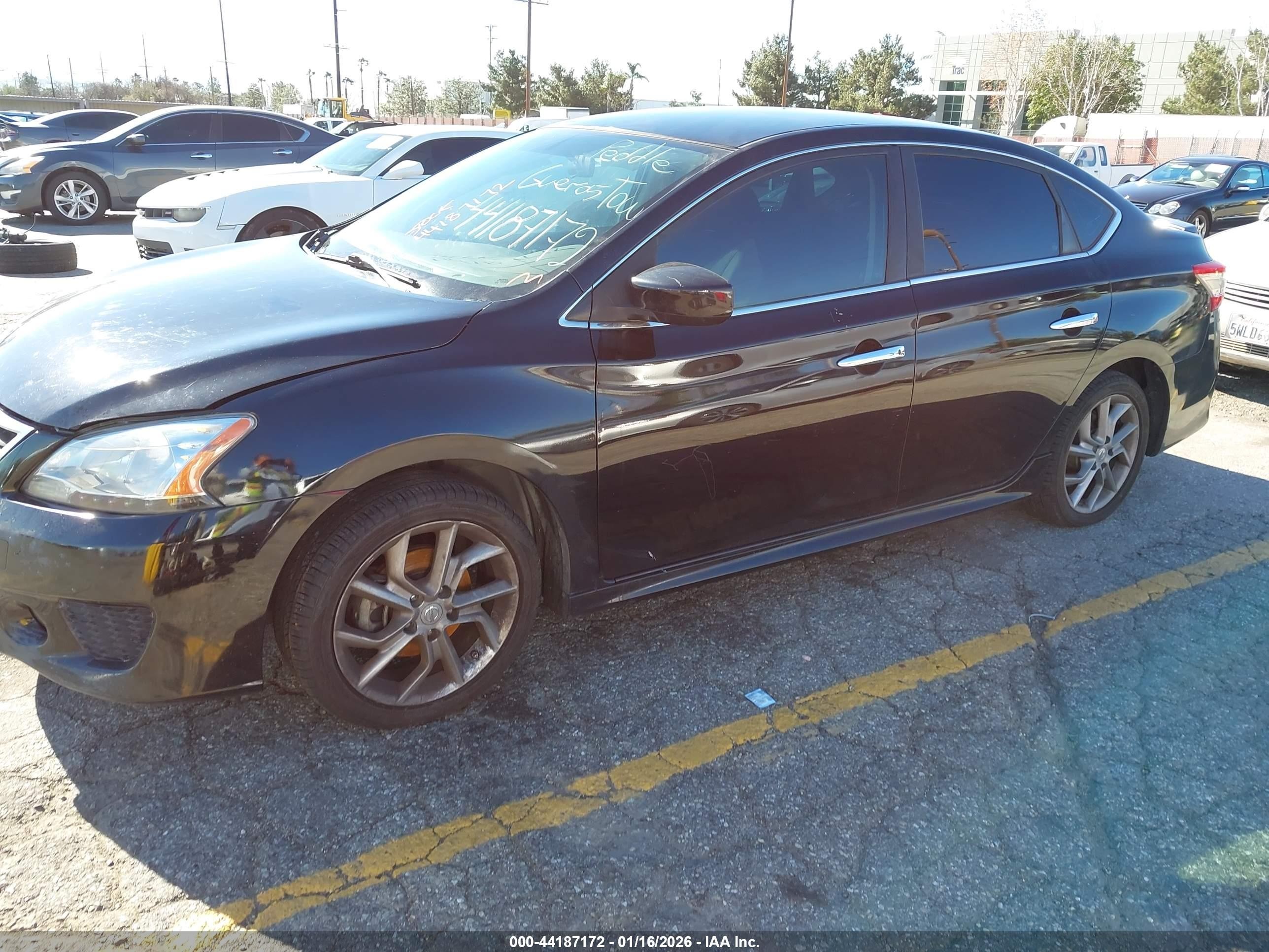 2013 Nissan Sentra Sr Black vin: 3N1AB7AP2DL752023