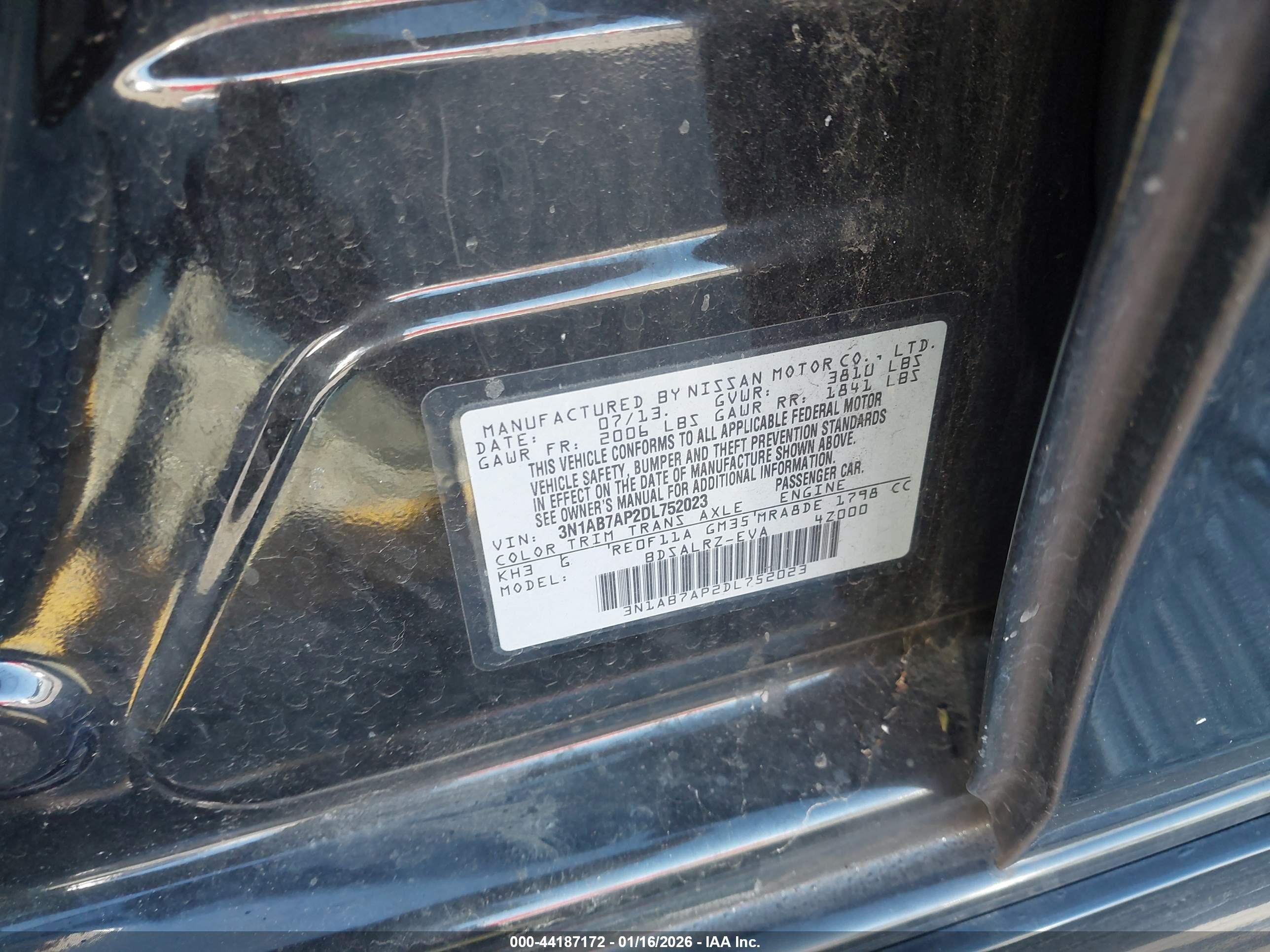 2013 Nissan Sentra Sr Black vin: 3N1AB7AP2DL752023