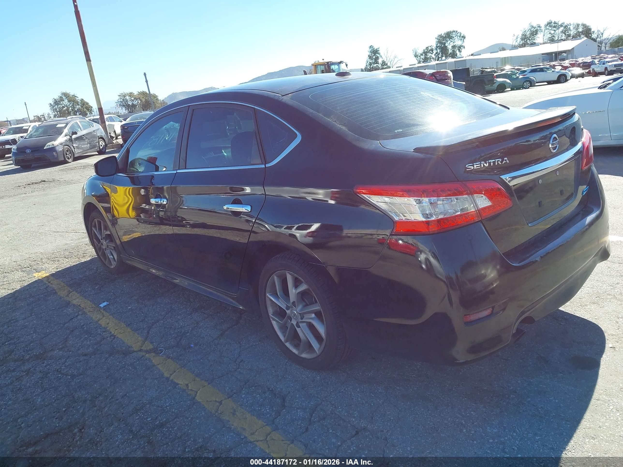 2013 Nissan Sentra Sr Black vin: 3N1AB7AP2DL752023