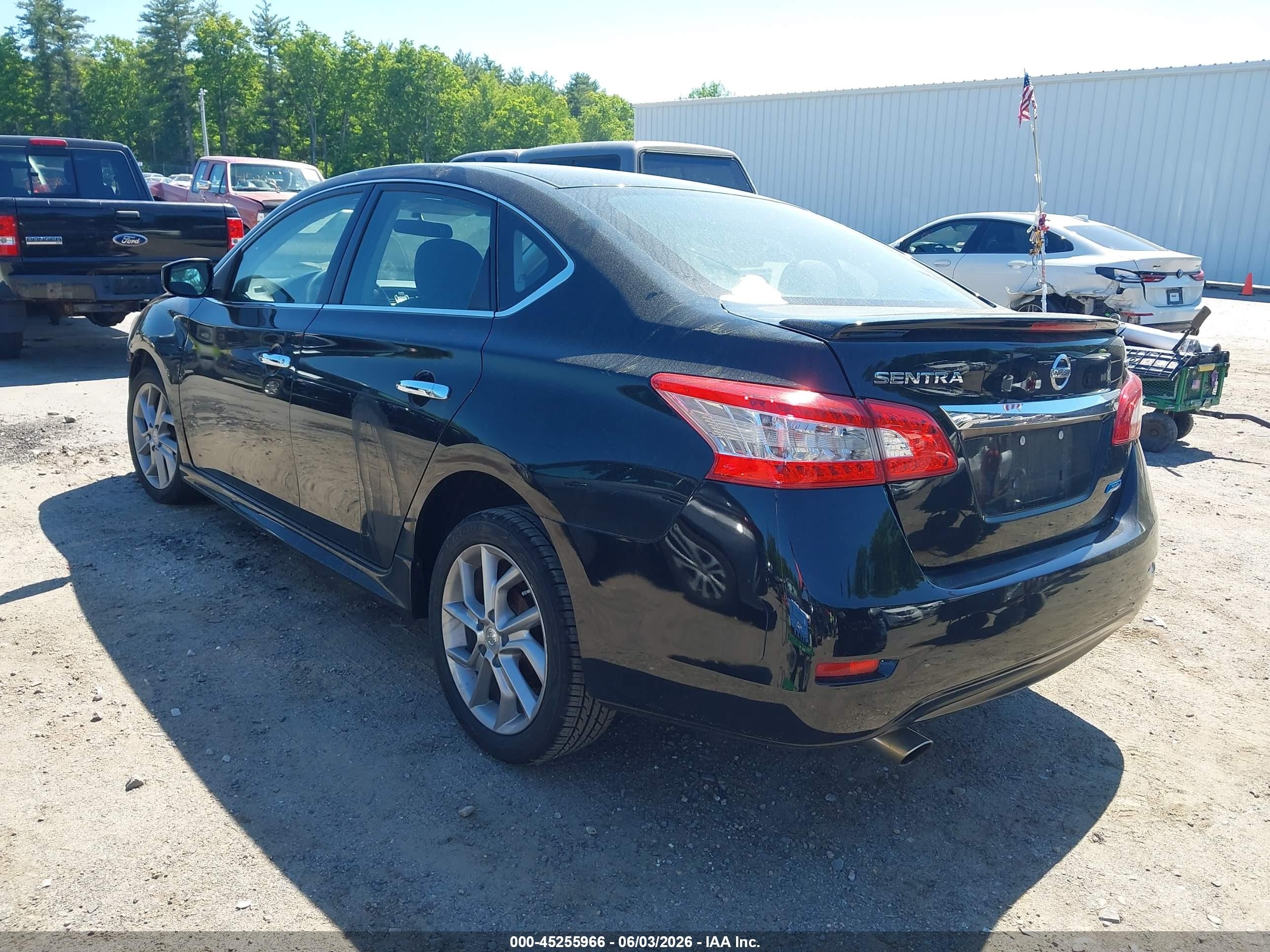 2013 Nissan Sentra Sr Black vin: 3N1AB7AP2DL759568