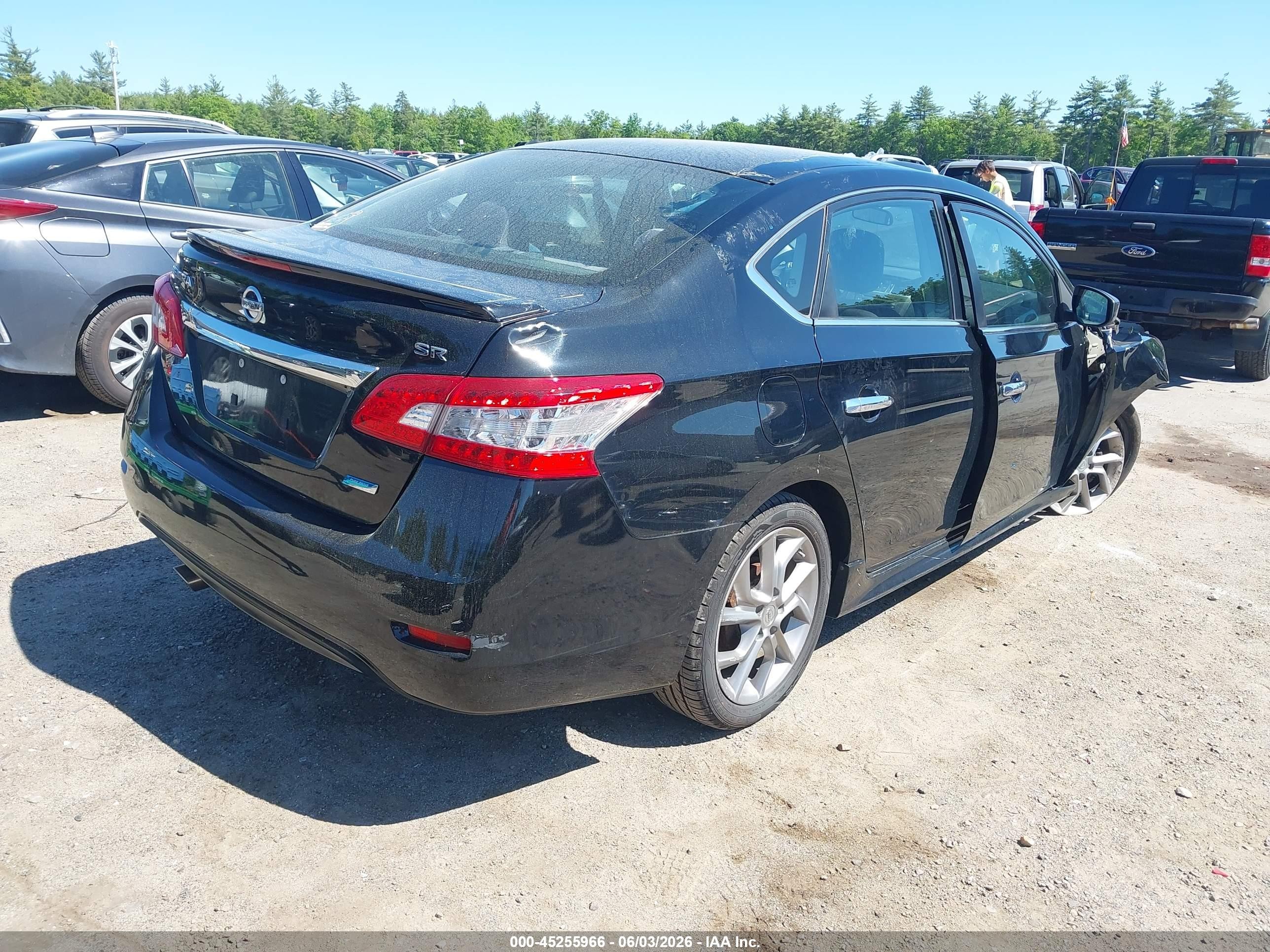 2013 Nissan Sentra Sr Black vin: 3N1AB7AP2DL759568