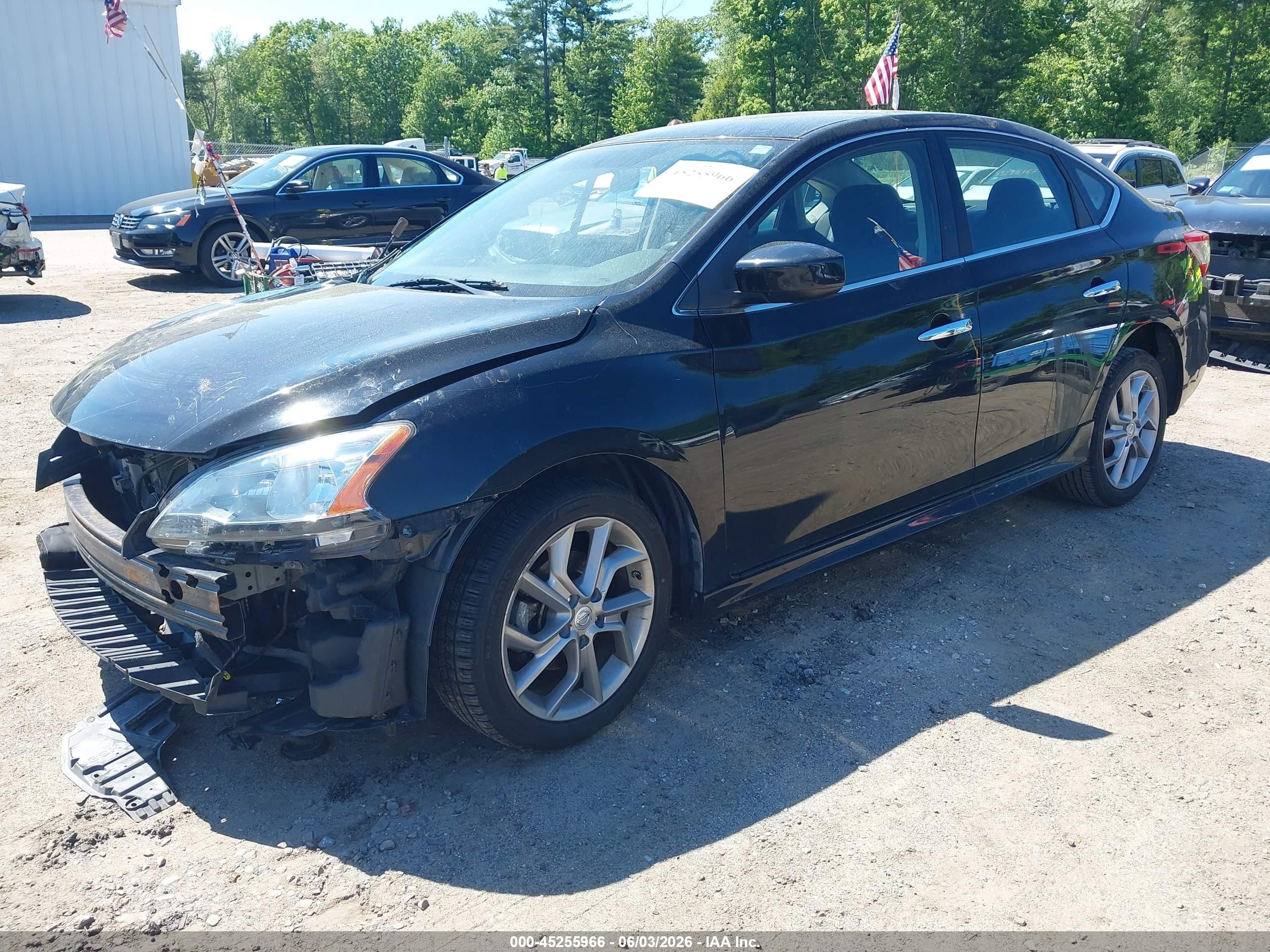 2013 Nissan Sentra Sr Black vin: 3N1AB7AP2DL759568