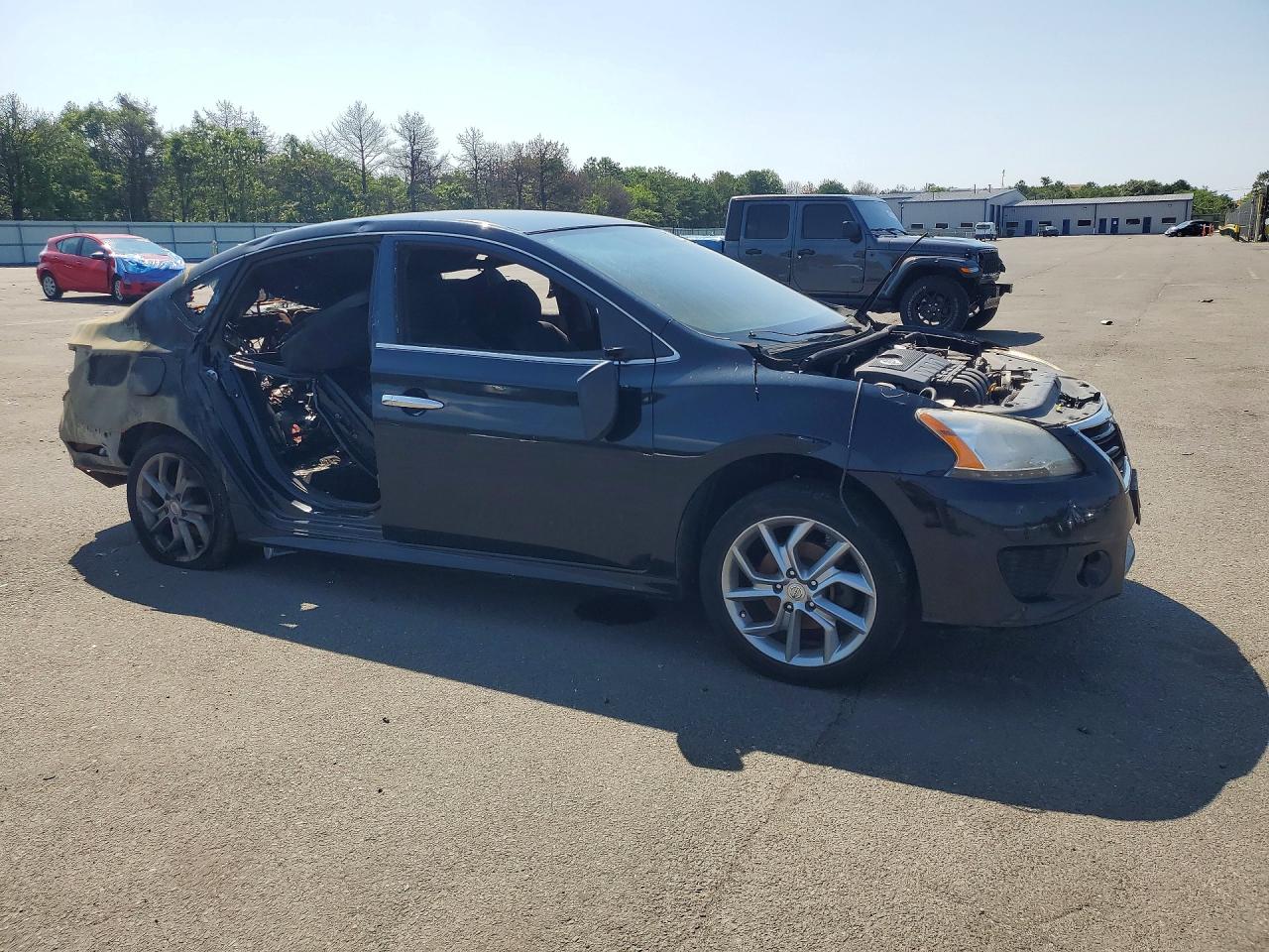 2013 Nissan Sentra S Black vin: 3N1AB7AP2DL761725