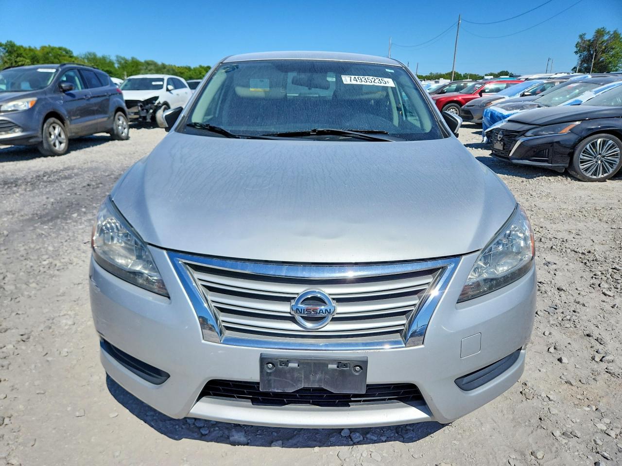 2013 Nissan Sentra S Silver vin: 3N1AB7AP2DL761739