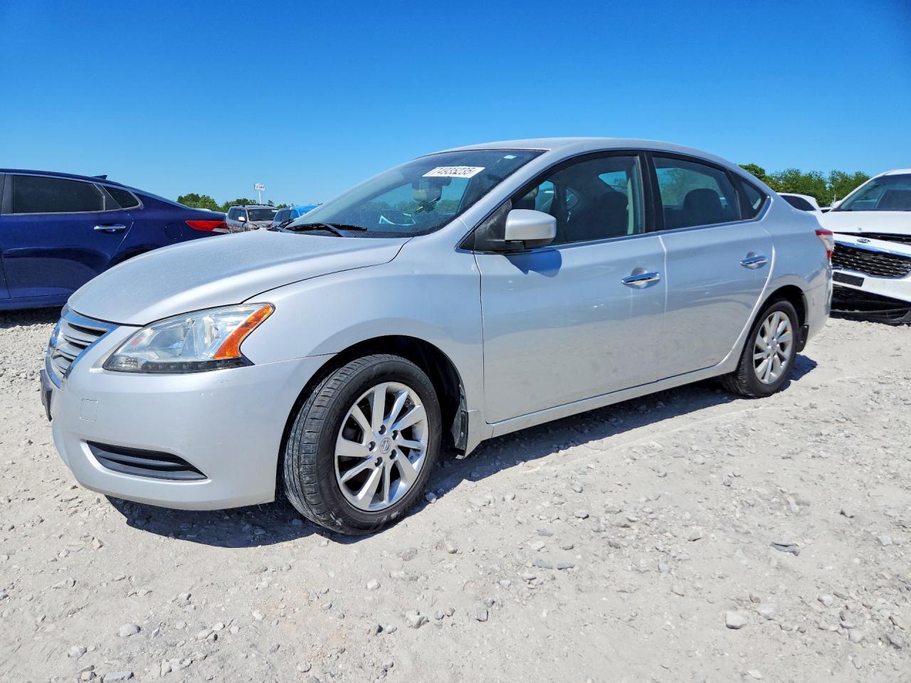 2013 Nissan Sentra S Silver vin: 3N1AB7AP2DL761739