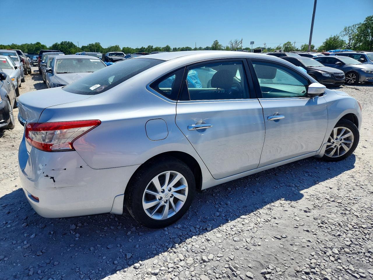 2013 Nissan Sentra S Silver vin: 3N1AB7AP2DL761739