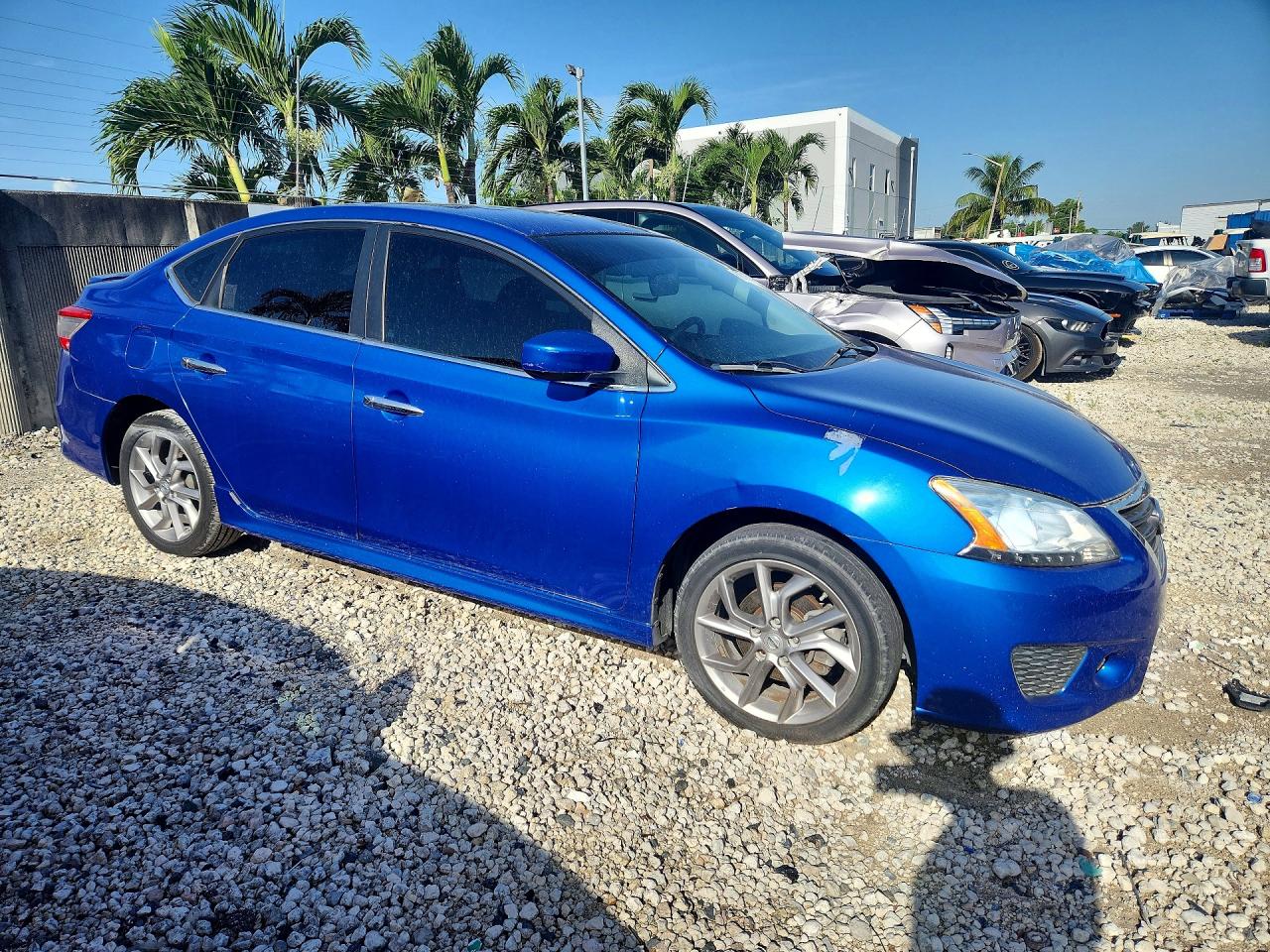 2013 Nissan Sentra S Blue vin: 3N1AB7AP2DL761918