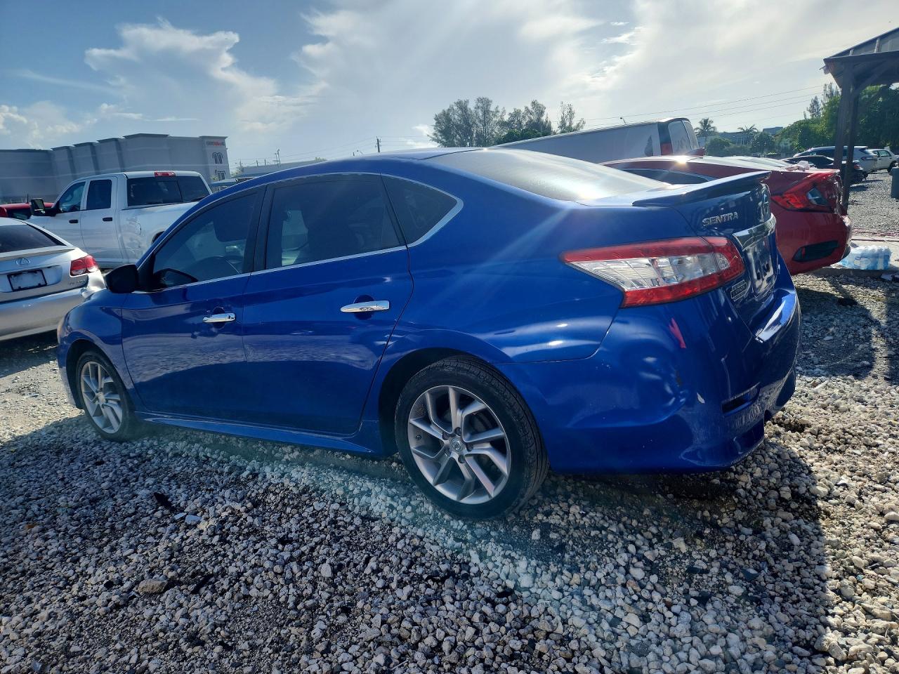 2013 Nissan Sentra S Blue vin: 3N1AB7AP2DL761918