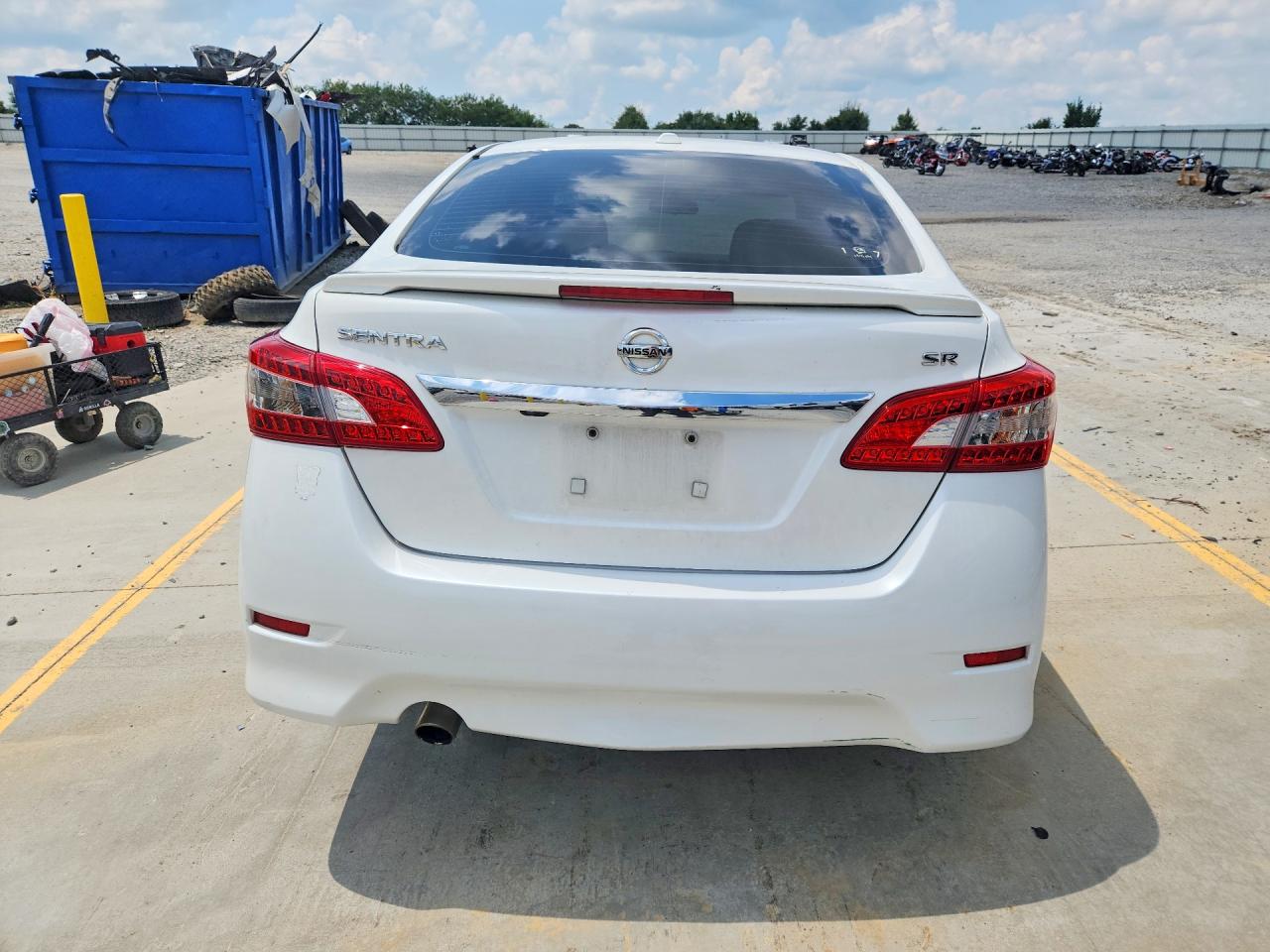 2013 Nissan Sentra S White vin: 3N1AB7AP2DL764155