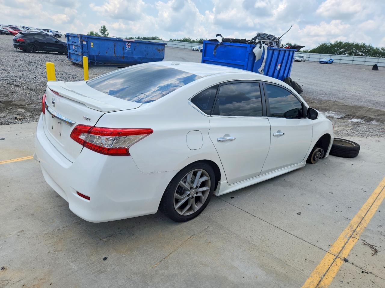 2013 Nissan Sentra S White vin: 3N1AB7AP2DL764155