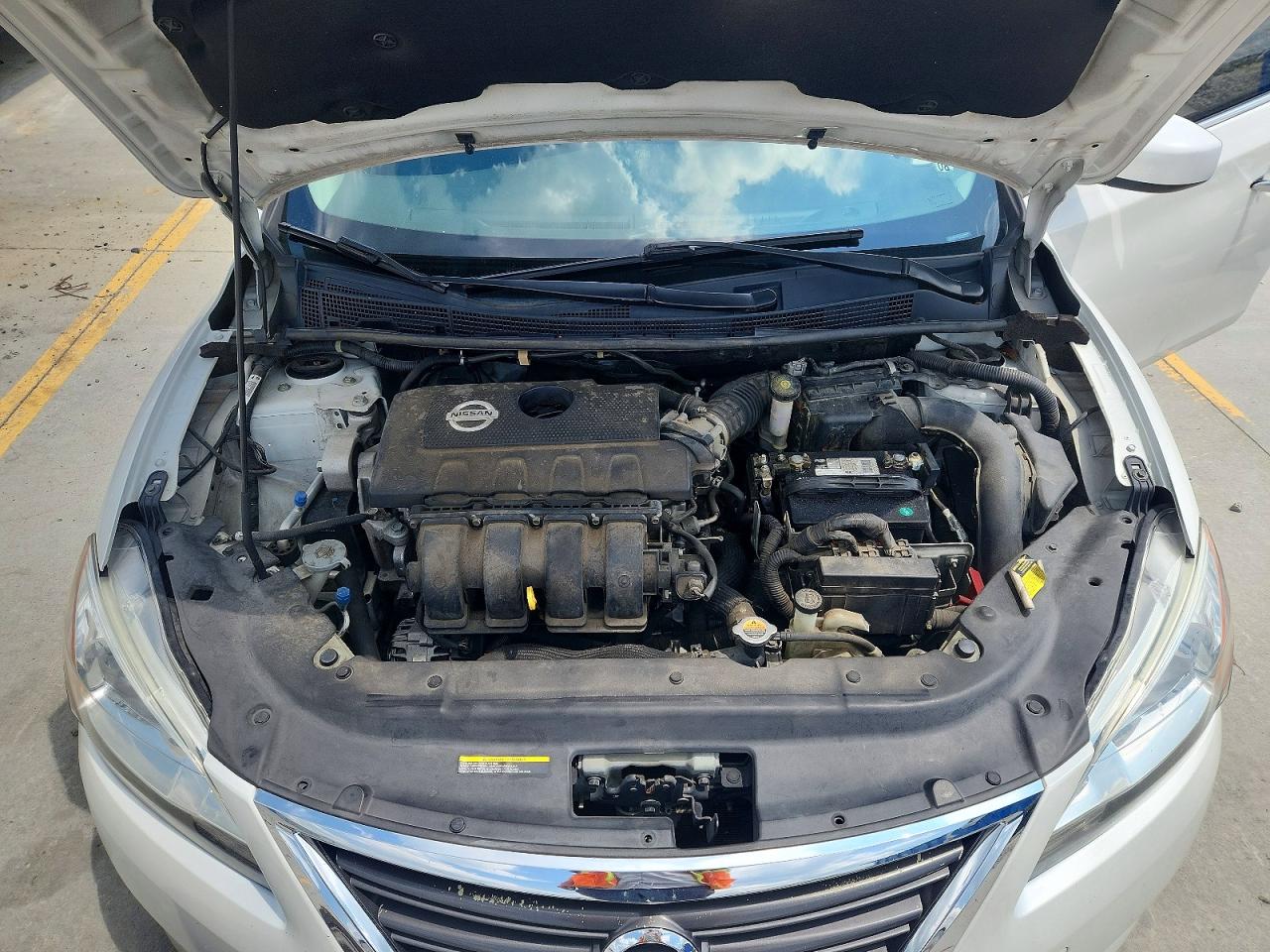 2013 Nissan Sentra S White vin: 3N1AB7AP2DL764155
