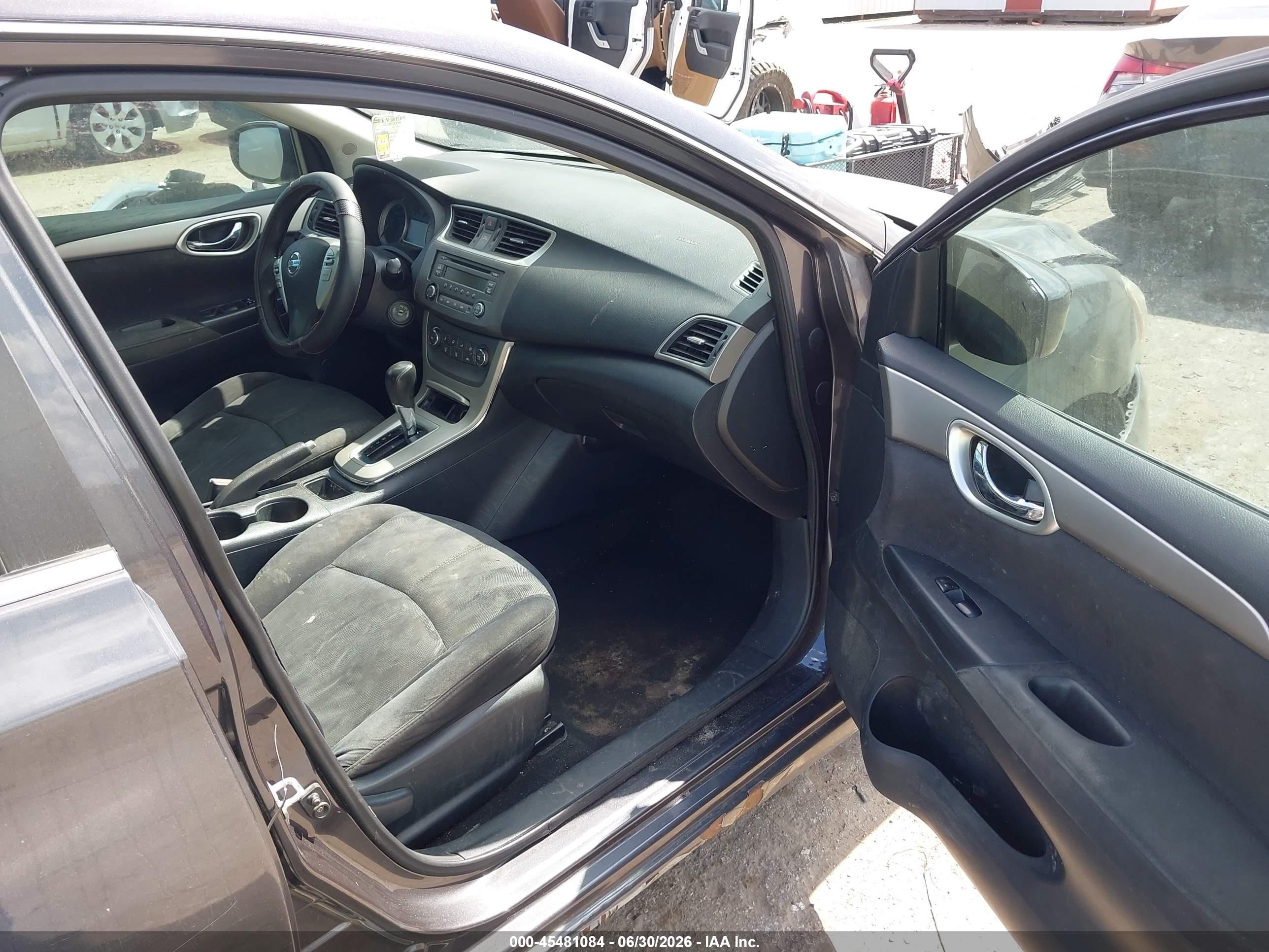 2013 Nissan Sentra Sv Gray vin: 3N1AB7AP2DL776564