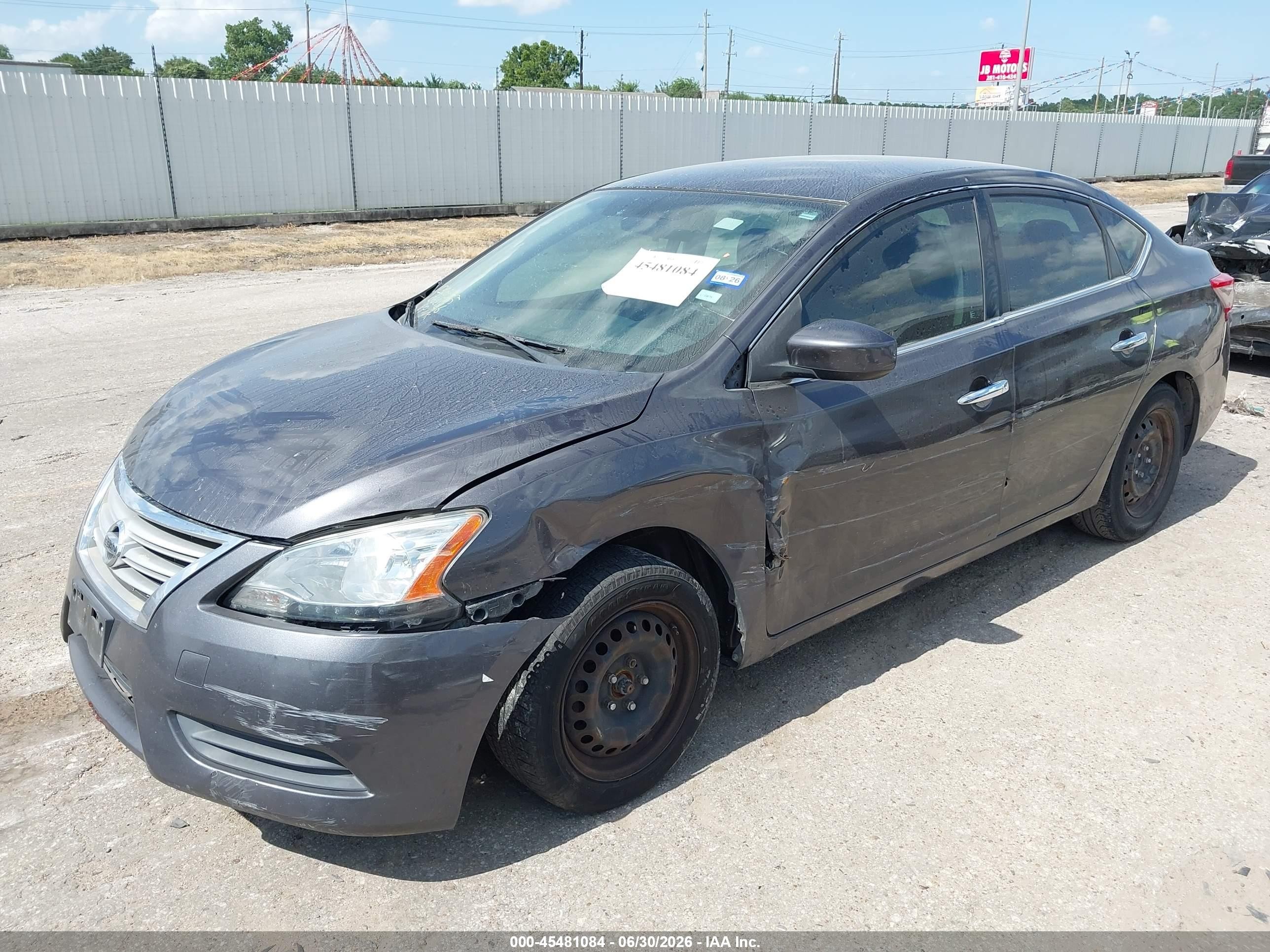 2013 Nissan Sentra Sv Gray vin: 3N1AB7AP2DL776564