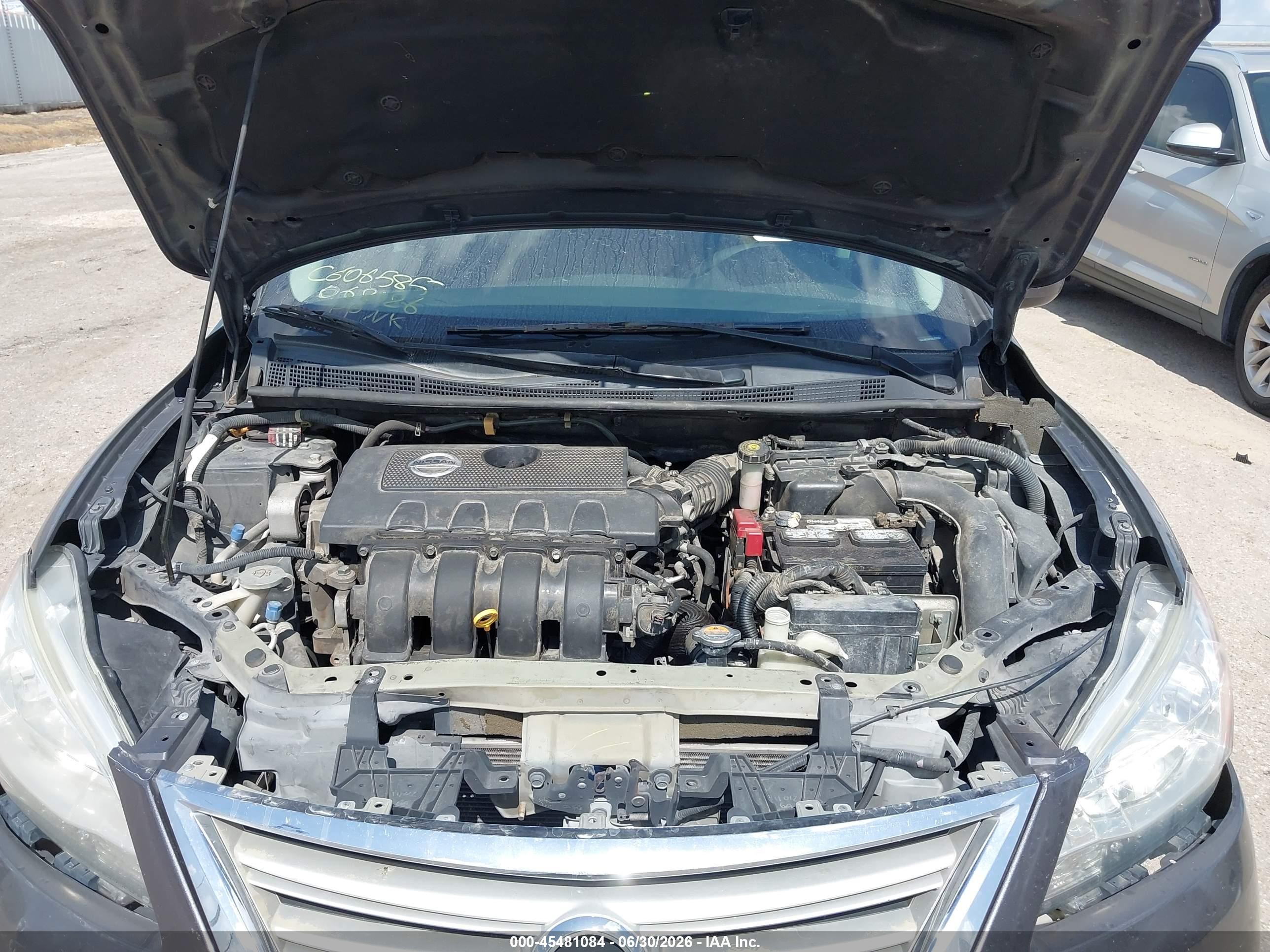 2013 Nissan Sentra Sv Gray vin: 3N1AB7AP2DL776564