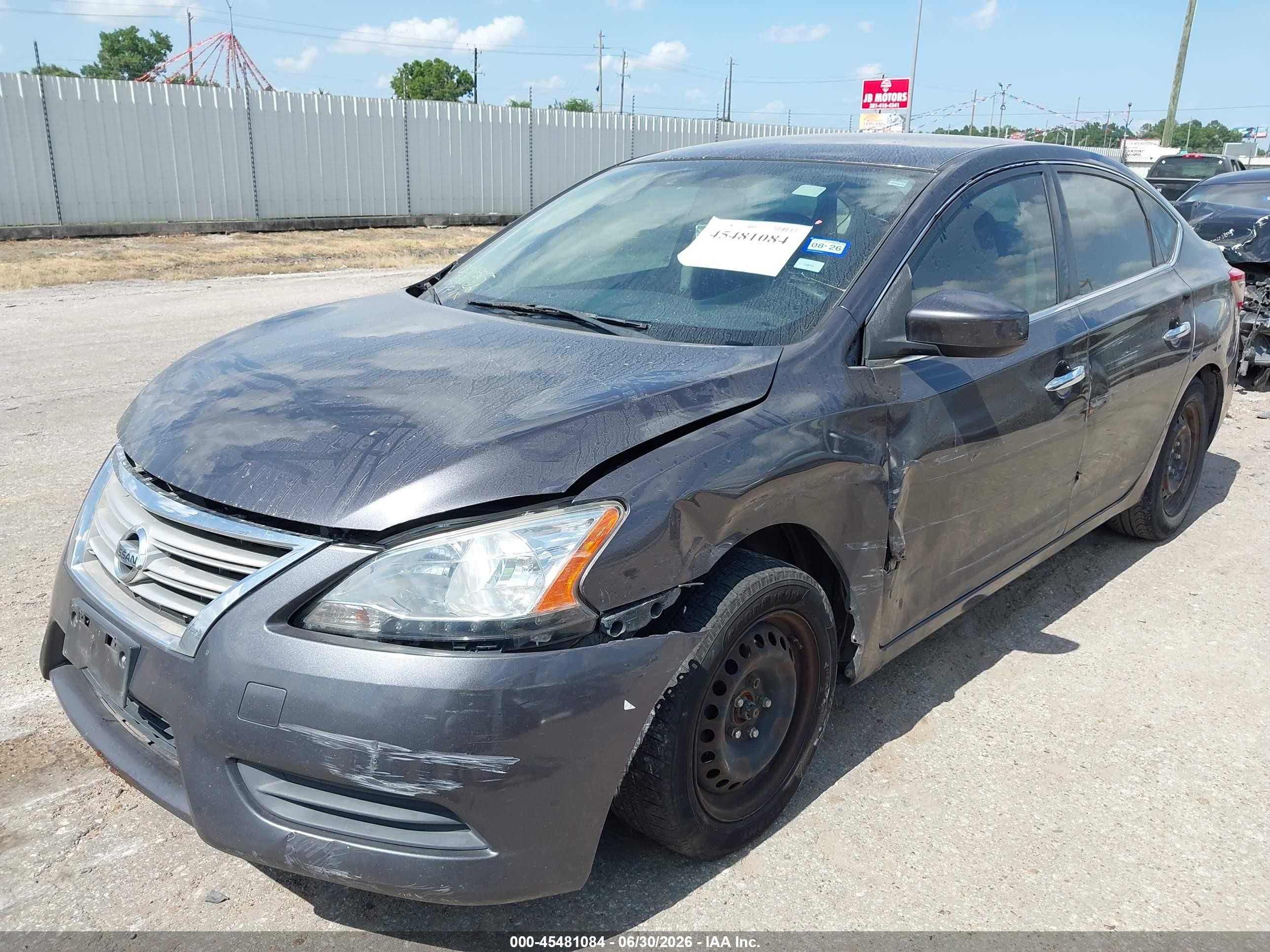 2013 Nissan Sentra Sv Gray vin: 3N1AB7AP2DL776564