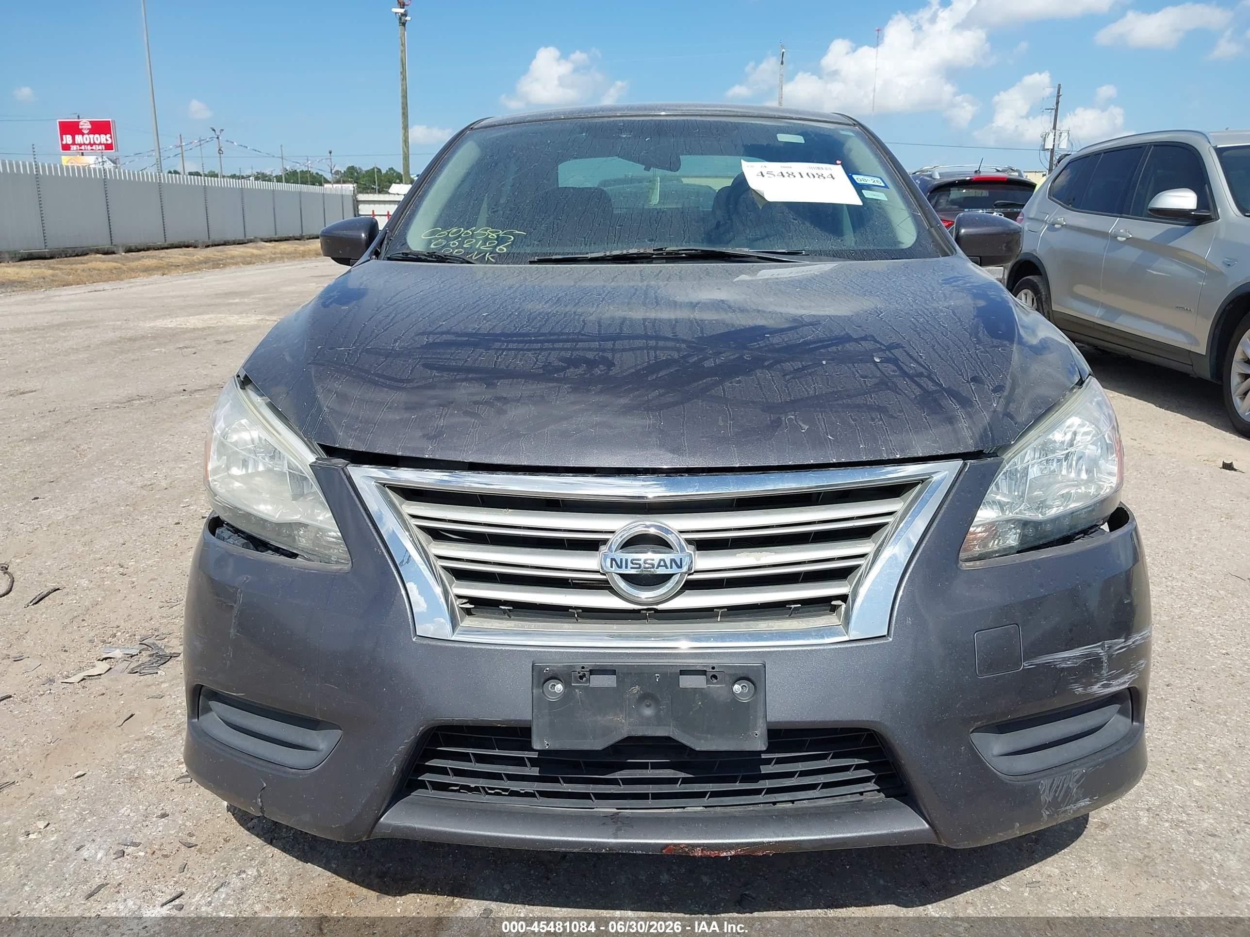 2013 Nissan Sentra Sv Gray vin: 3N1AB7AP2DL776564