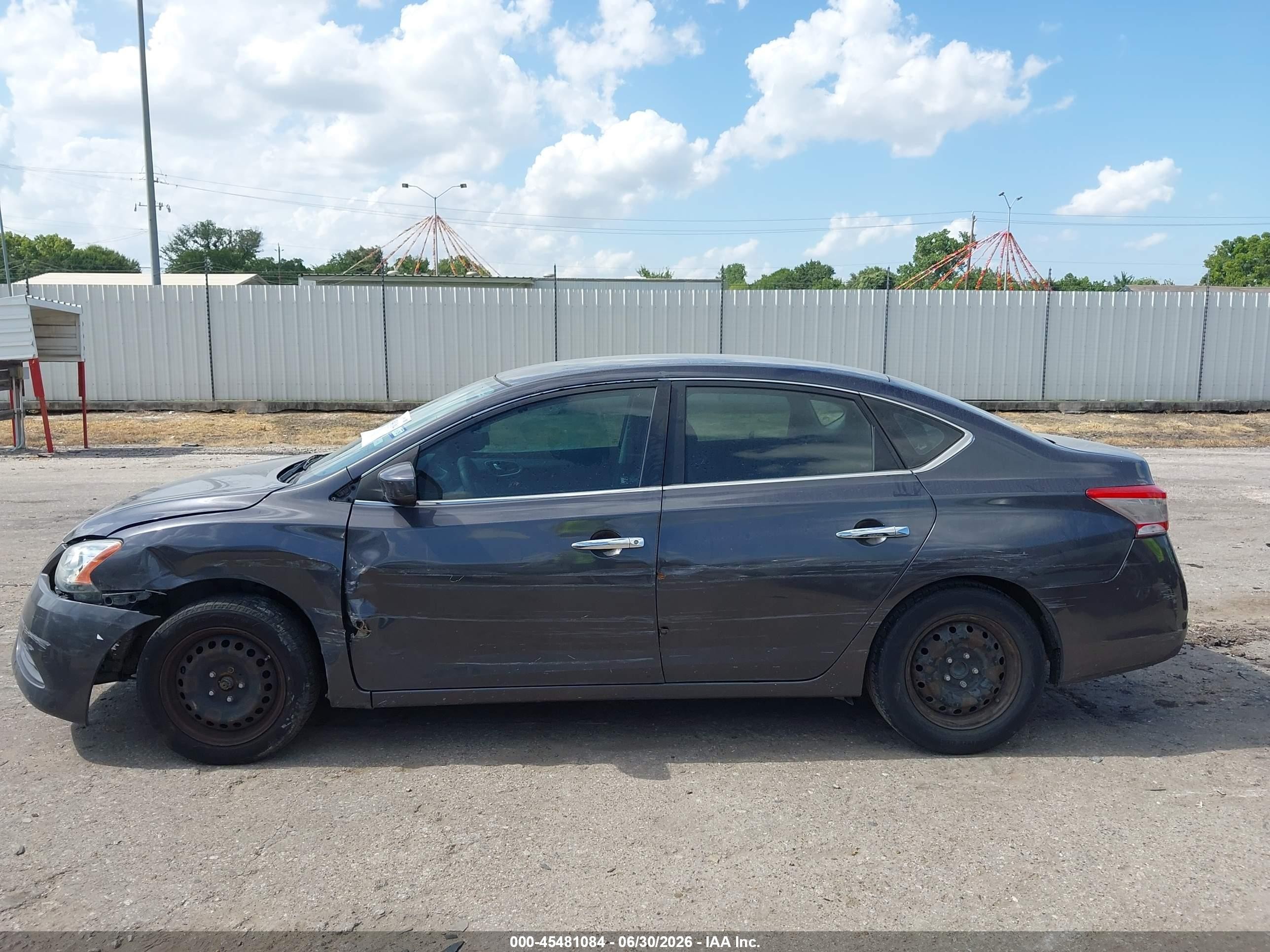 2013 Nissan Sentra Sv Gray vin: 3N1AB7AP2DL776564