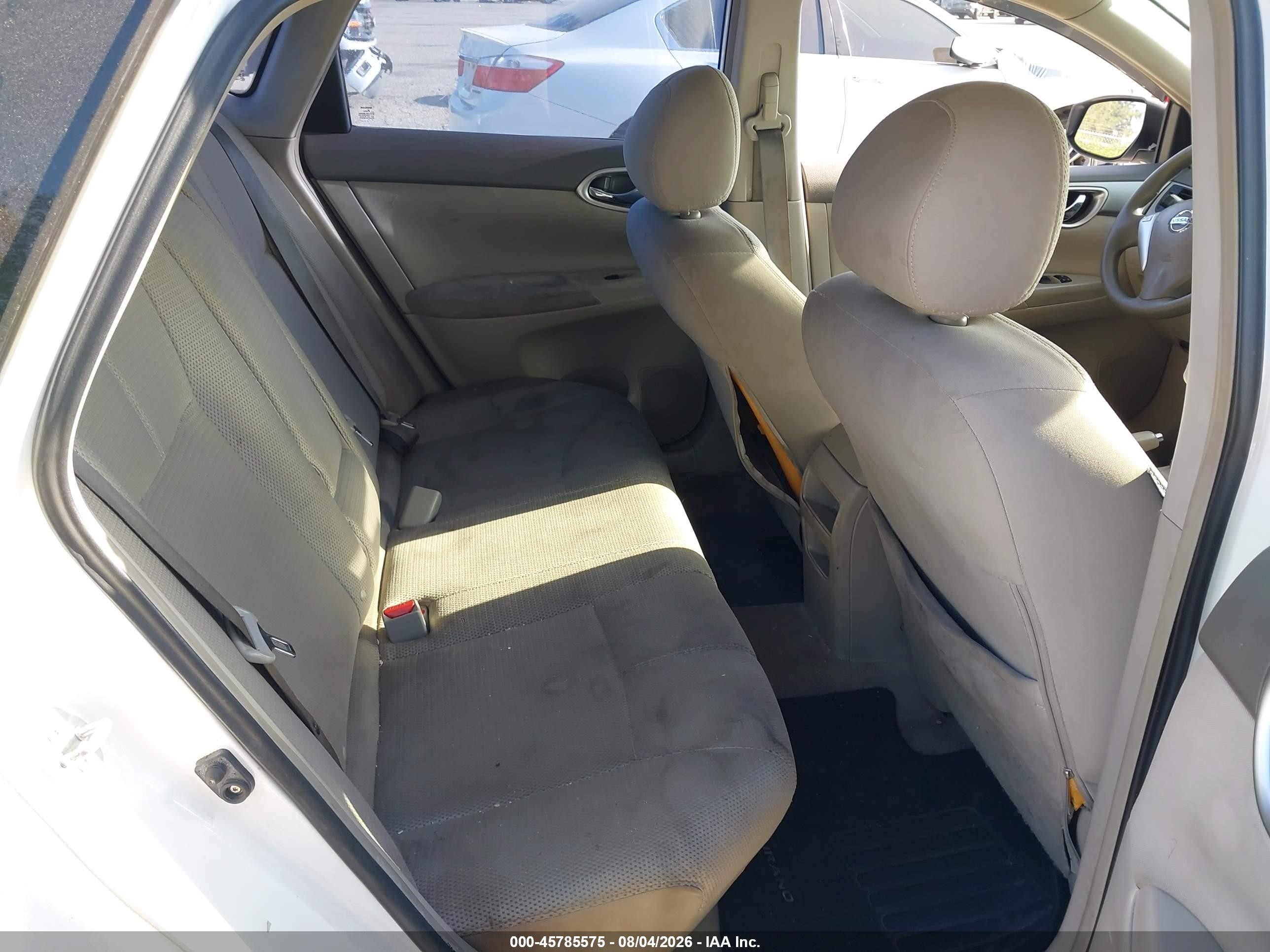 2013 Nissan Sentra S White vin: 3N1AB7AP2DL791176