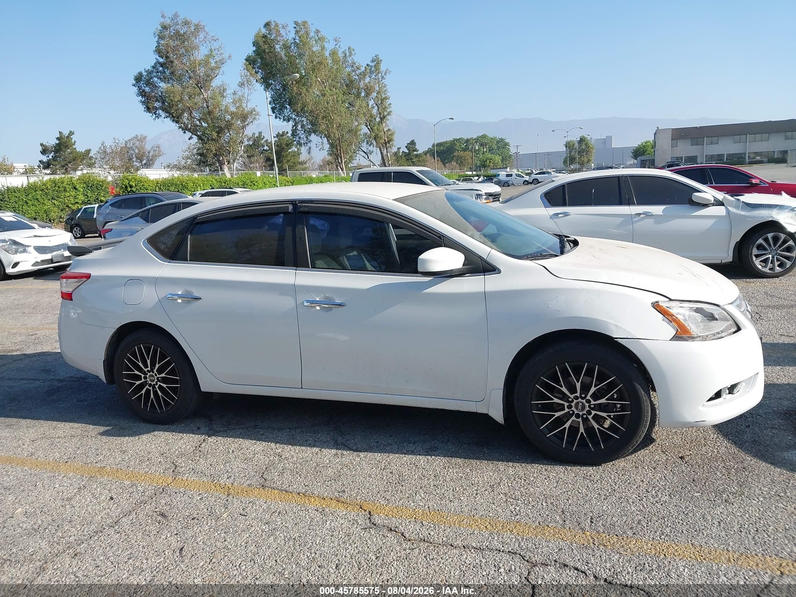 2013 Nissan Sentra S White vin: 3N1AB7AP2DL791176