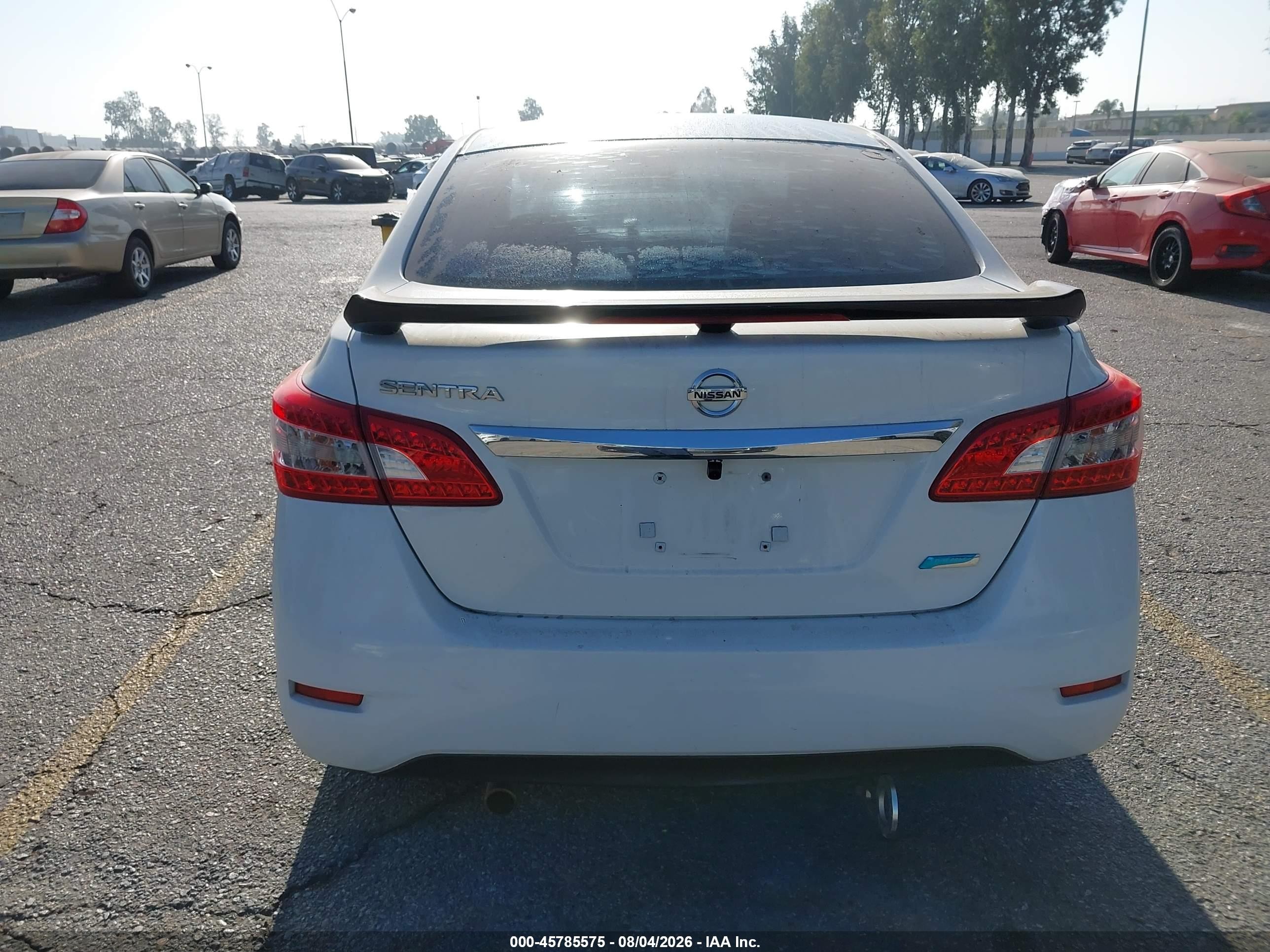 2013 Nissan Sentra S White vin: 3N1AB7AP2DL791176