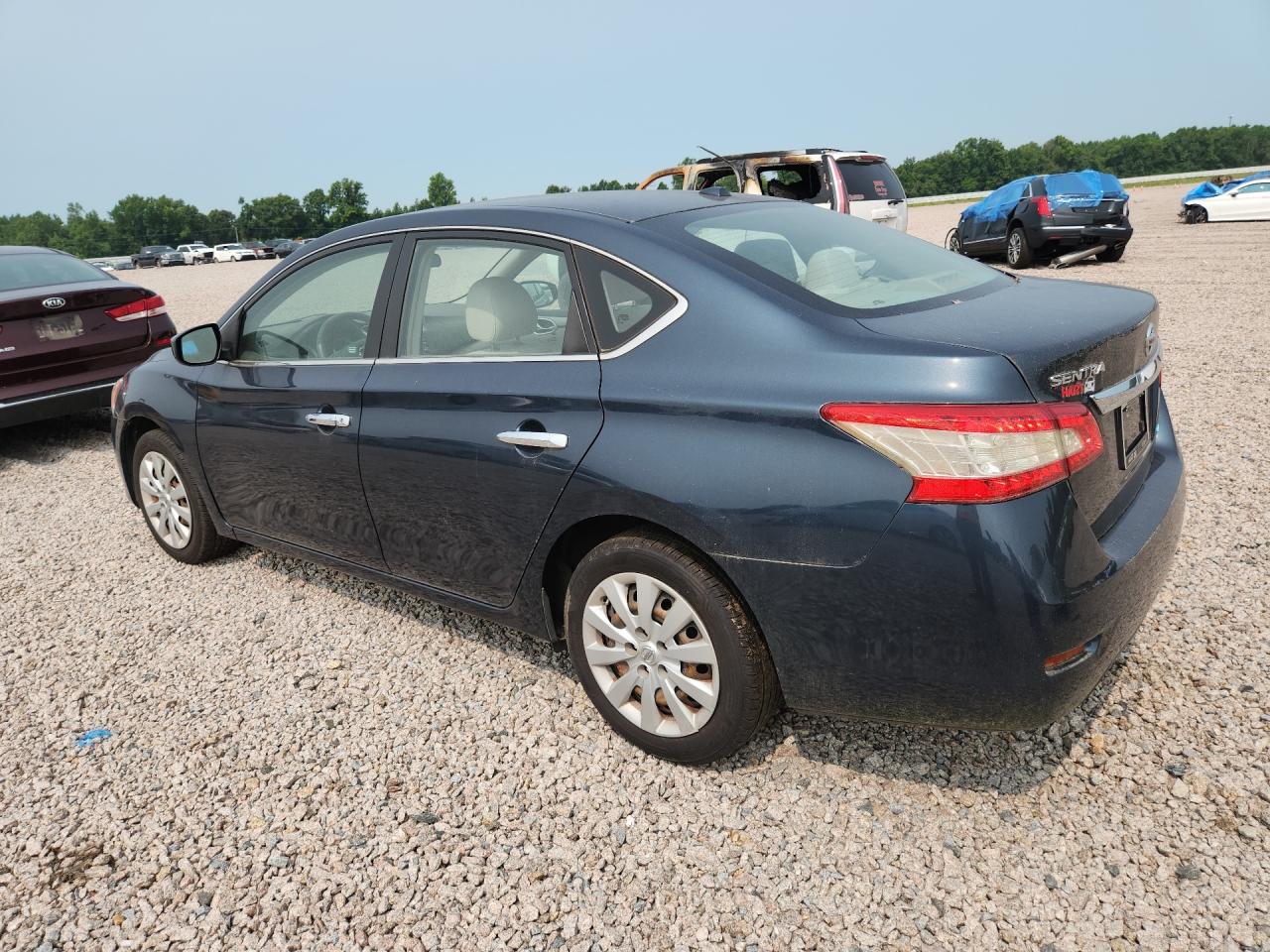 2013 Nissan Sentra S Blue vin: 3N1AB7AP2DL794112