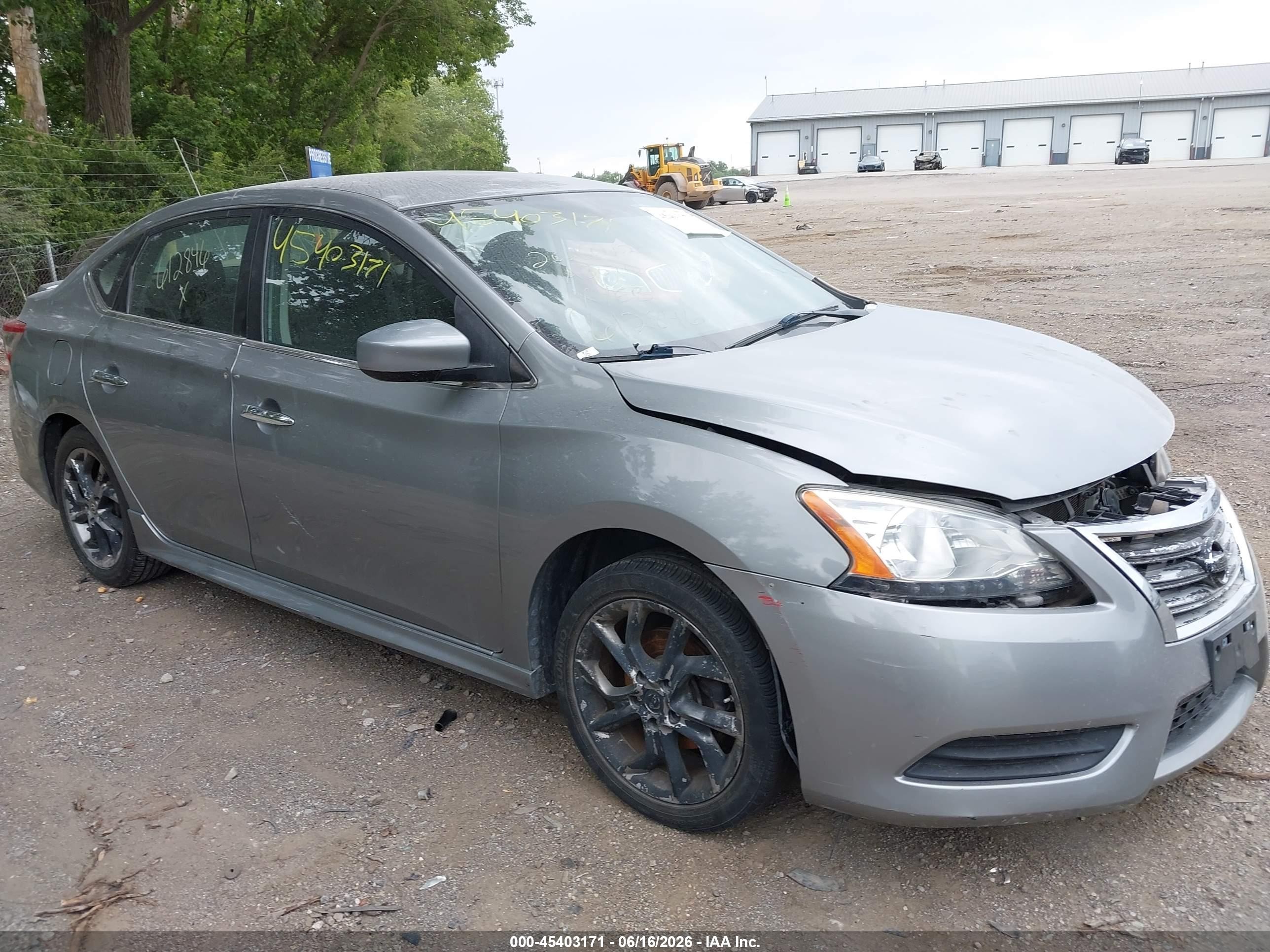 2014 Nissan Sentra Sr Silver vin: 3N1AB7AP2EL612846
