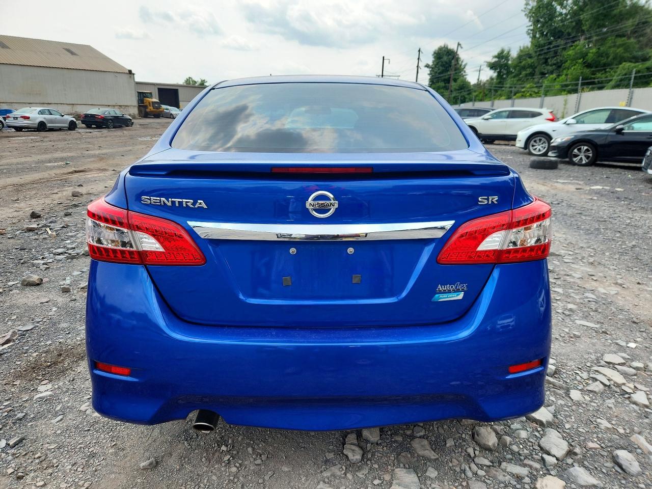 2014 Nissan Sentra Sr Blue vin: 3N1AB7AP2EL615438