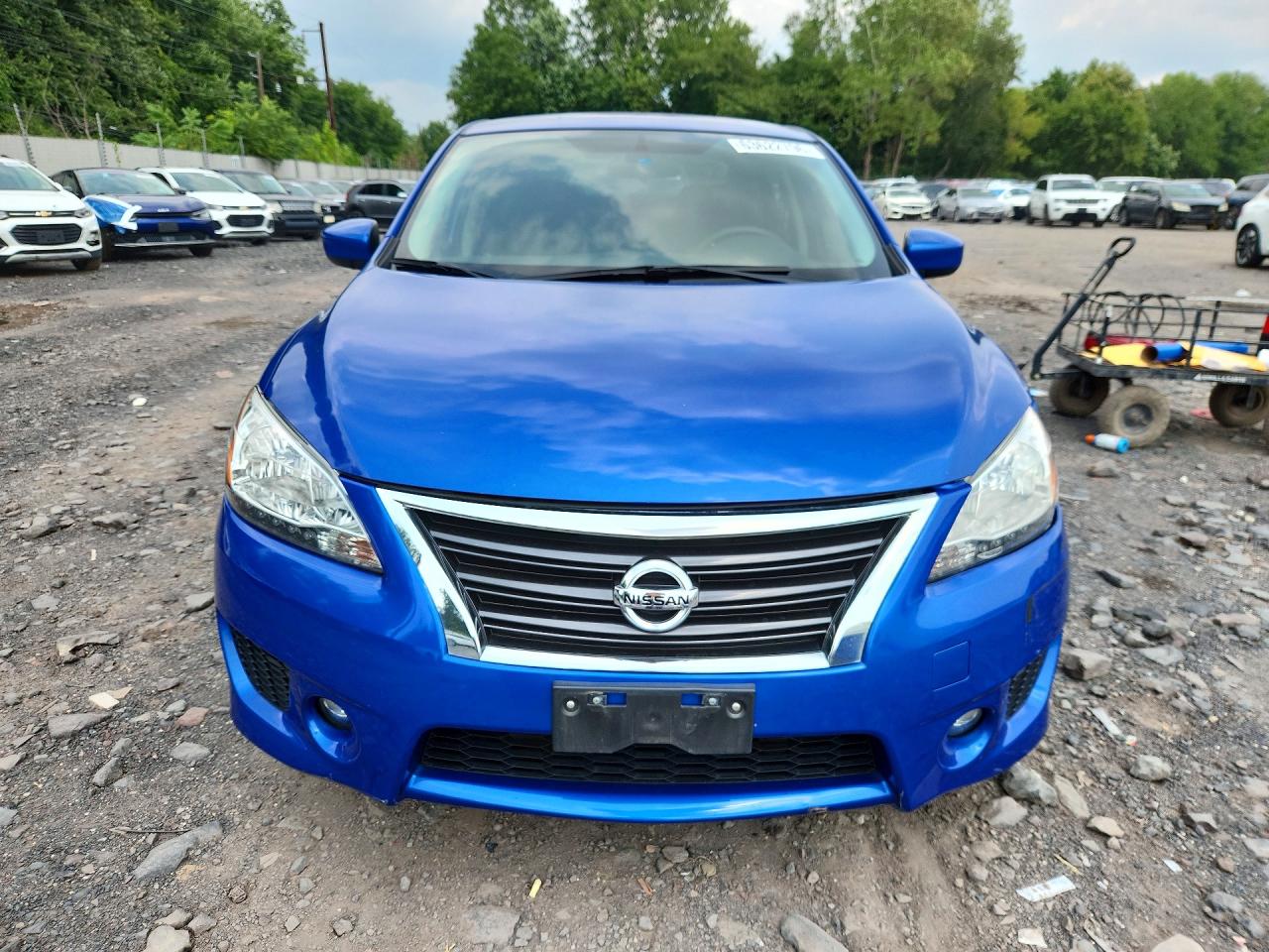2014 Nissan Sentra Sr Blue vin: 3N1AB7AP2EL615438