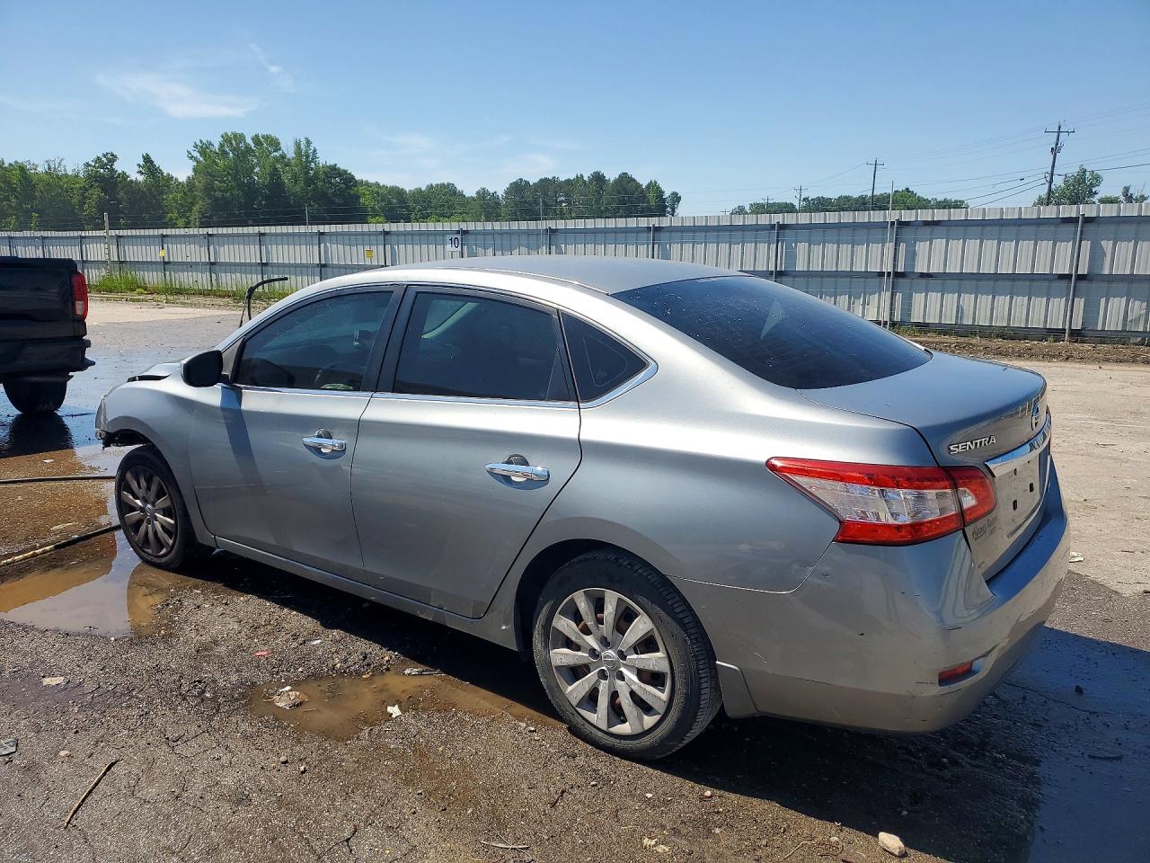2014 Nissan Sentra S Silver vin: 3N1AB7AP2EL625256