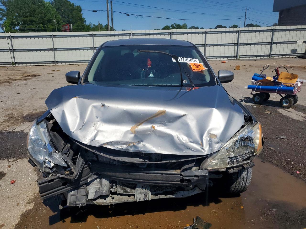 2014 Nissan Sentra S Silver vin: 3N1AB7AP2EL625256