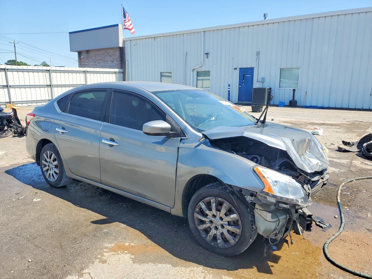 2014 Nissan Sentra S Silver vin: 3N1AB7AP2EL625256