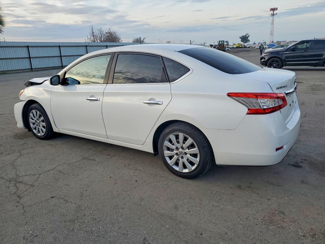 2014 Nissan Sentra S White vin: 3N1AB7AP2EL634944