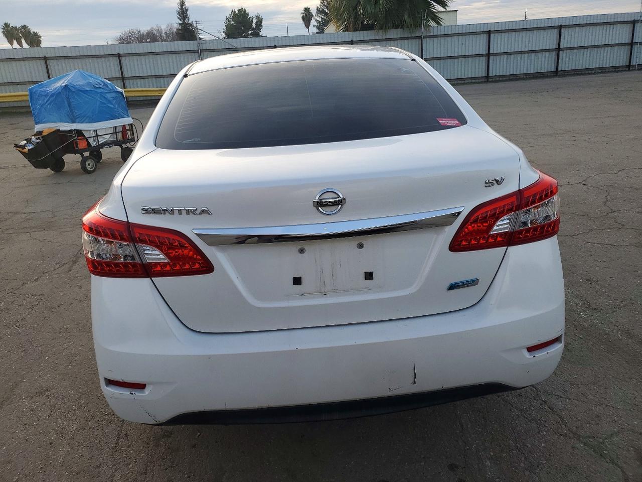 2014 Nissan Sentra S White vin: 3N1AB7AP2EL634944