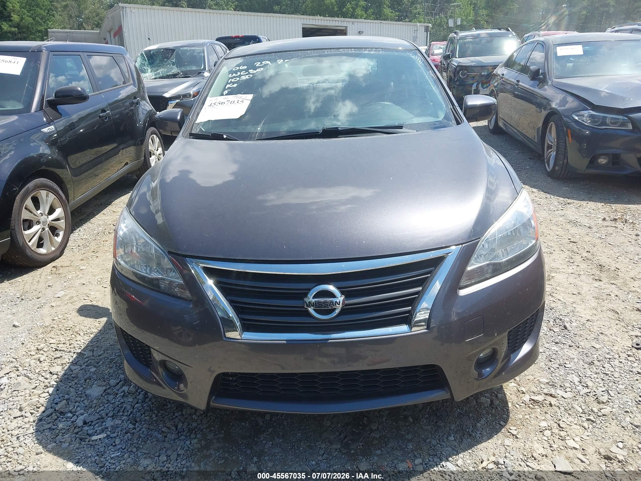 2014 Nissan Sentra Sr Gray vin: 3N1AB7AP2EL643756