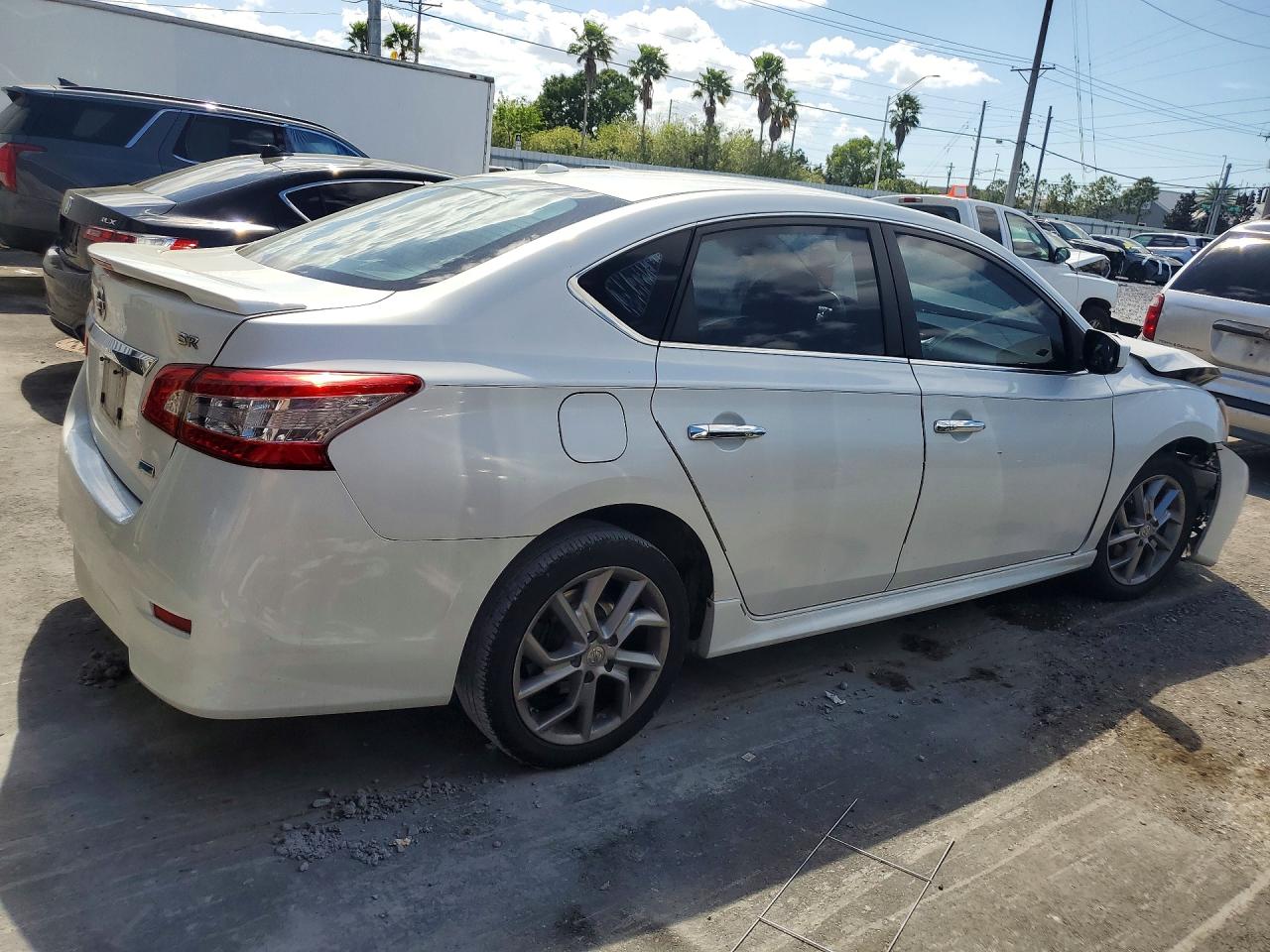 2014 Nissan Sentra Sr White vin: 3N1AB7AP2EL643787